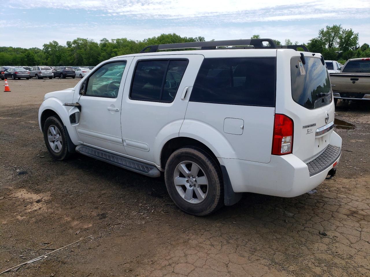 2009 Nissan Pathfinder S White vin: 5N1AR18B59C616967