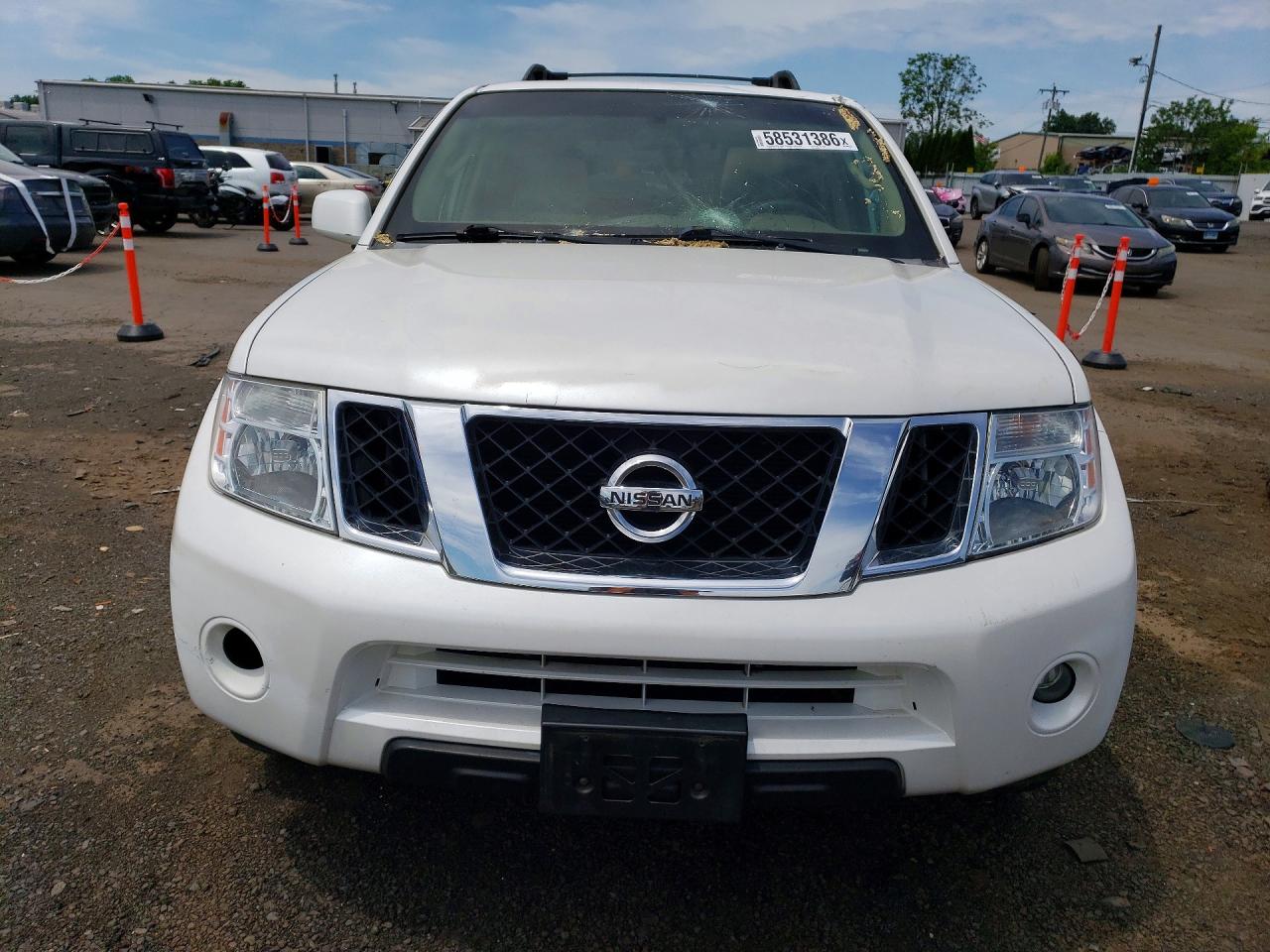 2009 Nissan Pathfinder S White vin: 5N1AR18B59C616967