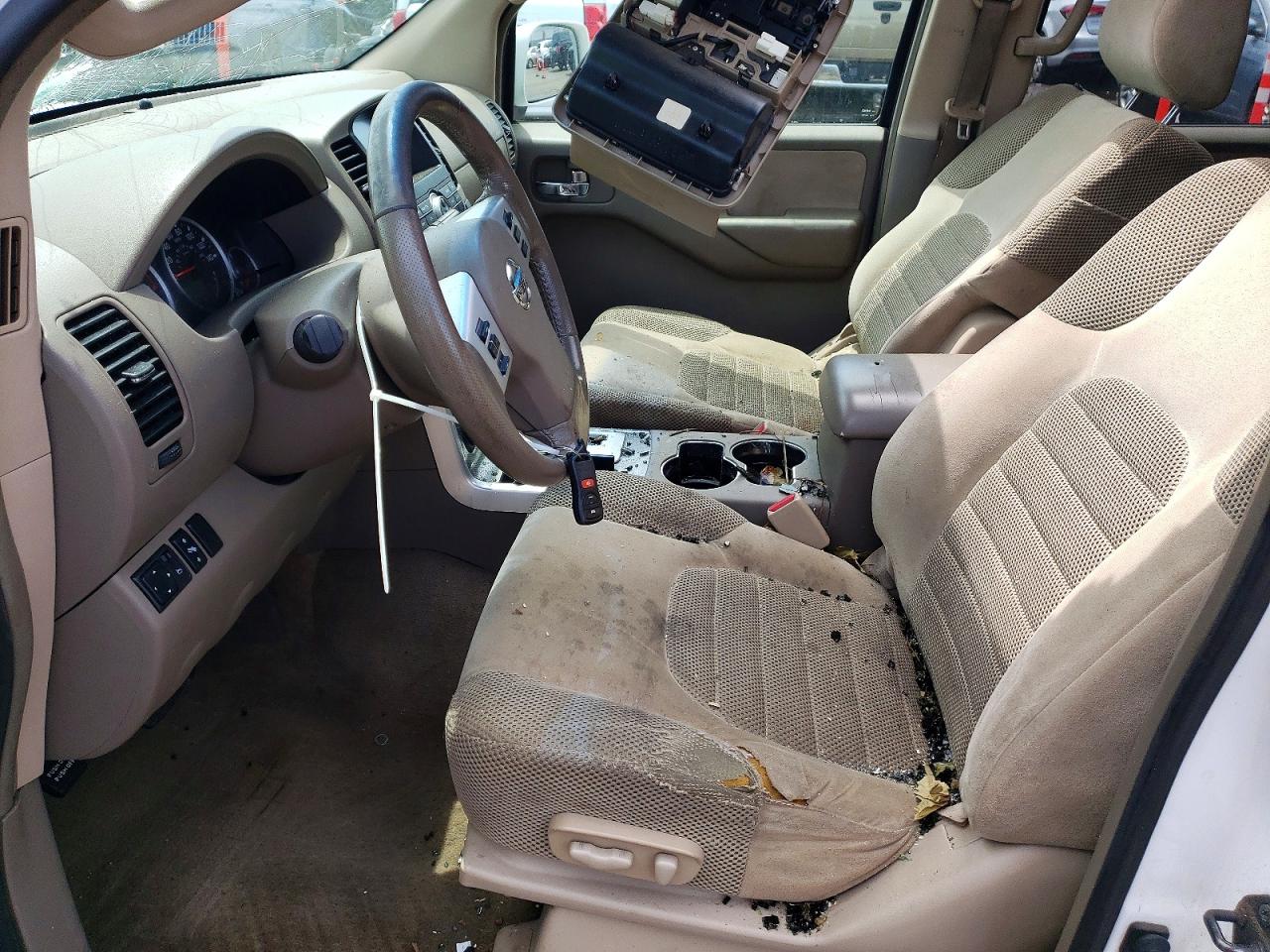 2009 Nissan Pathfinder S White vin: 5N1AR18B59C616967
