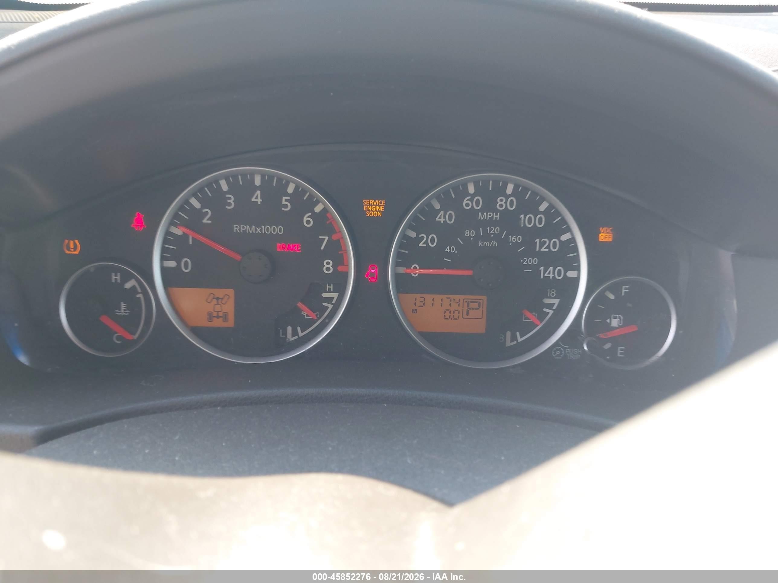2008 Nissan Pathfinder Se White vin: 5N1AR18B68C605670