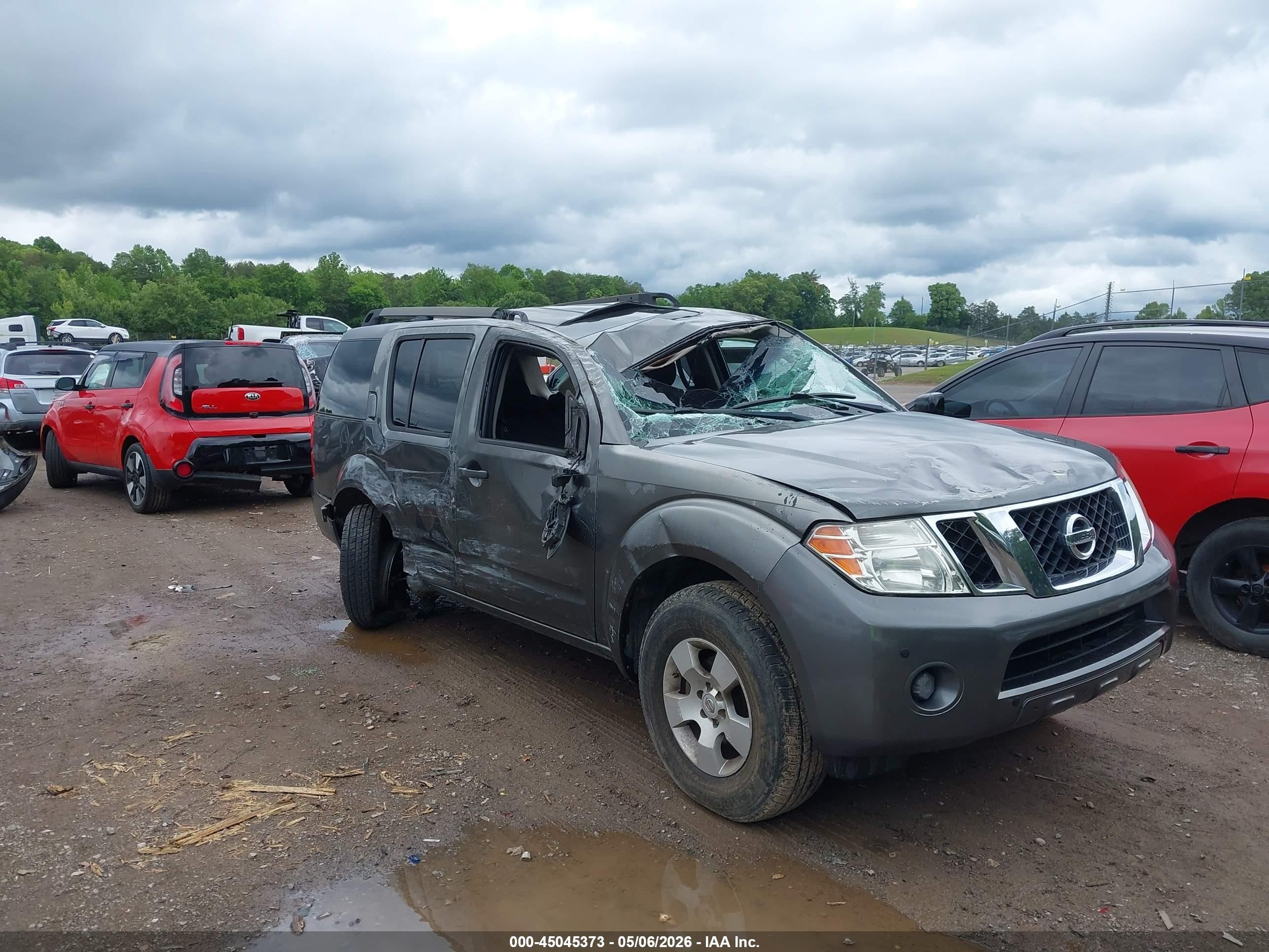 2008 Nissan Pathfinder S Gray vin: 5N1AR18B68C662533