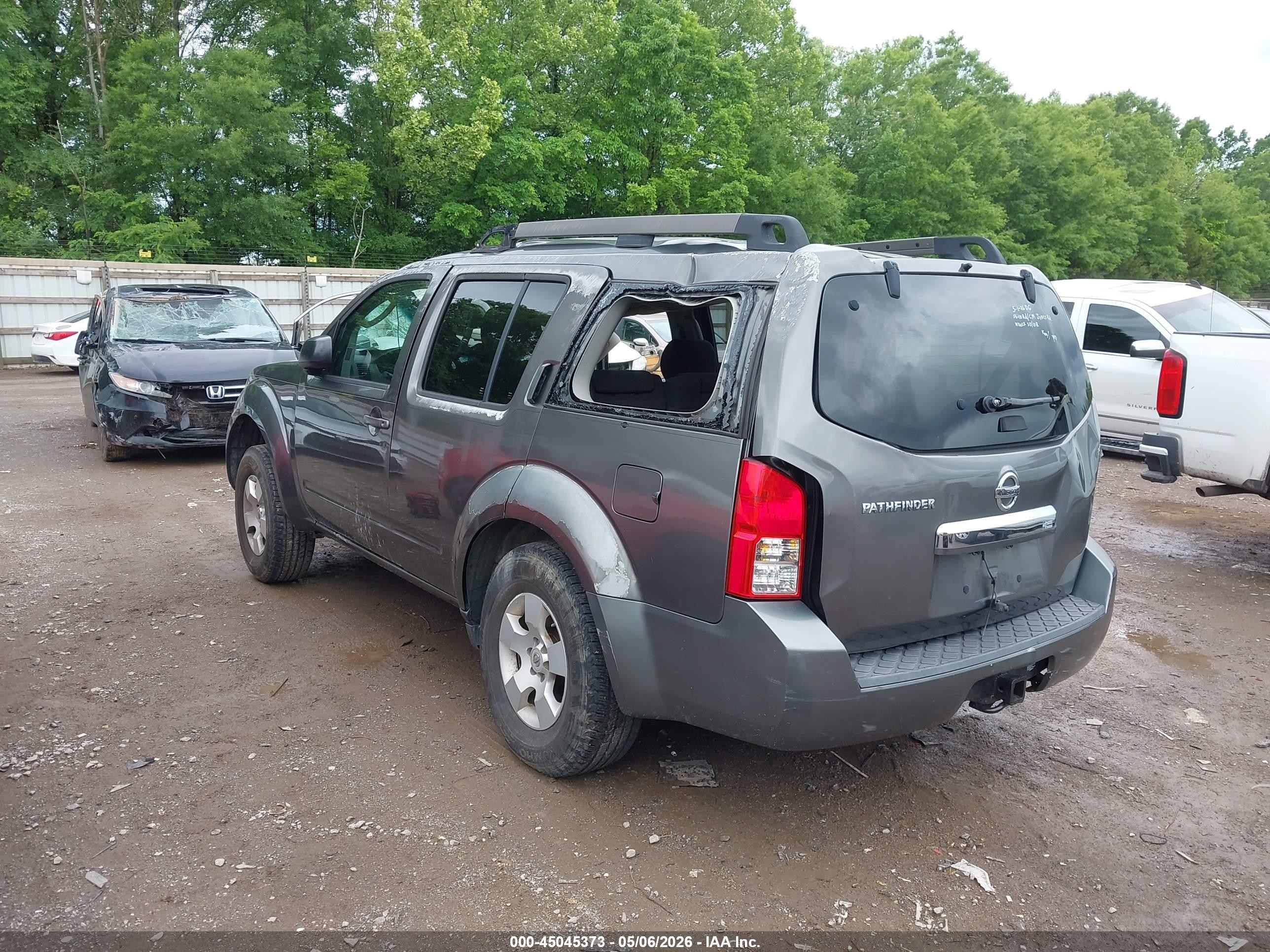 2008 Nissan Pathfinder S Gray vin: 5N1AR18B68C662533
