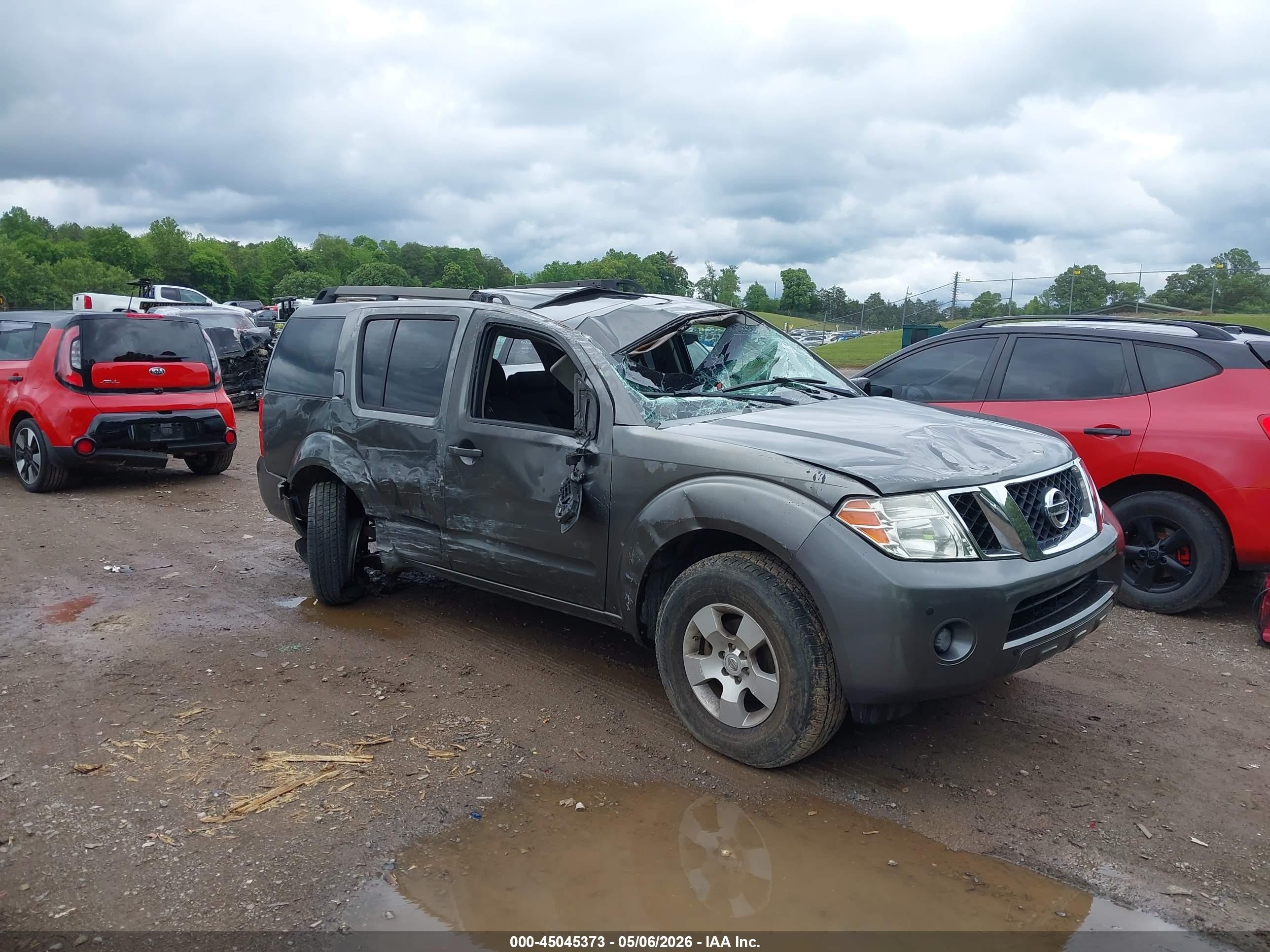 2008 Nissan Pathfinder S Gray vin: 5N1AR18B68C662533