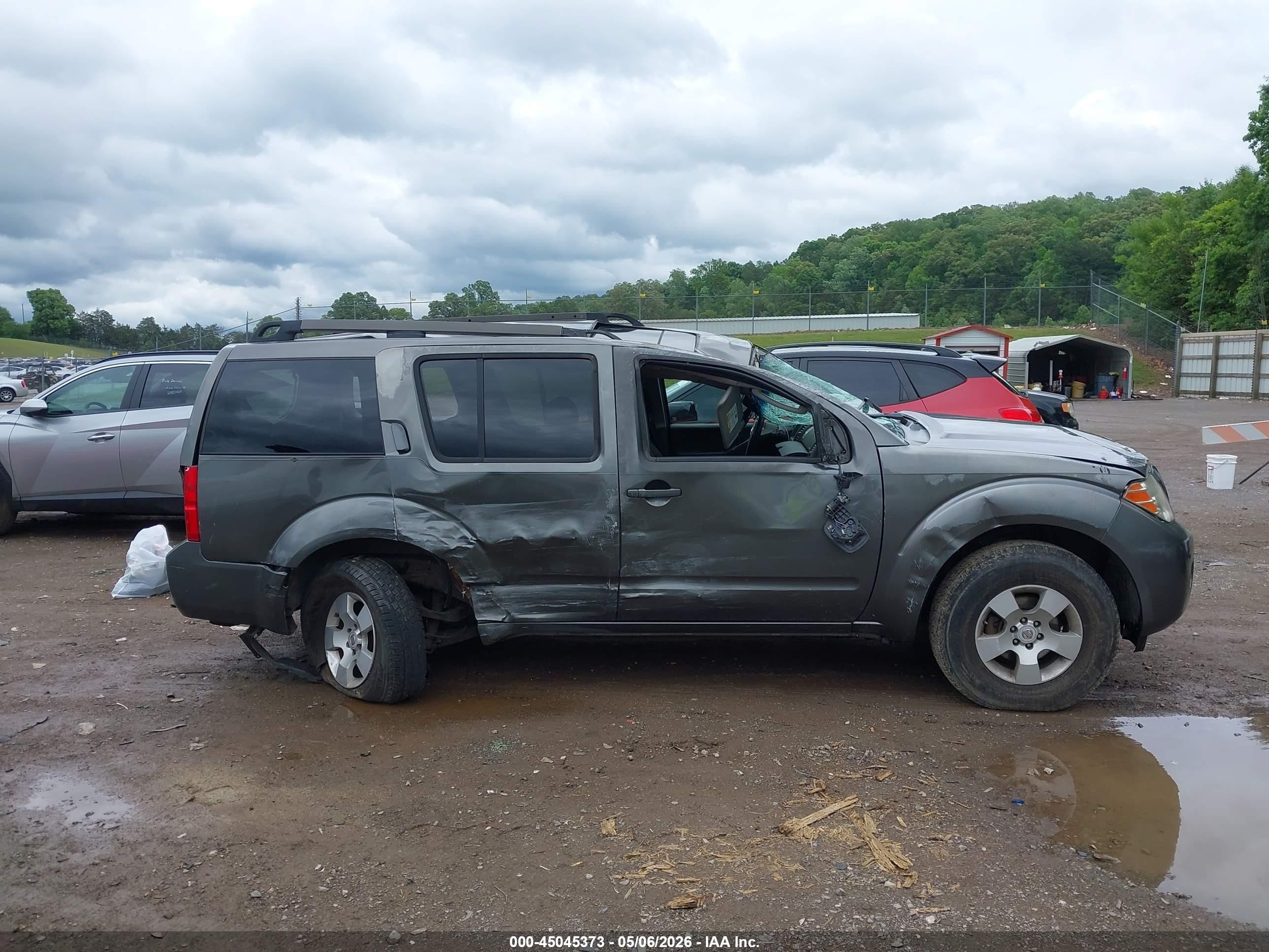 2008 Nissan Pathfinder S Gray vin: 5N1AR18B68C662533