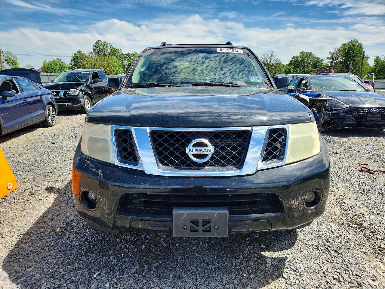 2009 Nissan Pathfinder S Black vin: 5N1AR18B69C616296