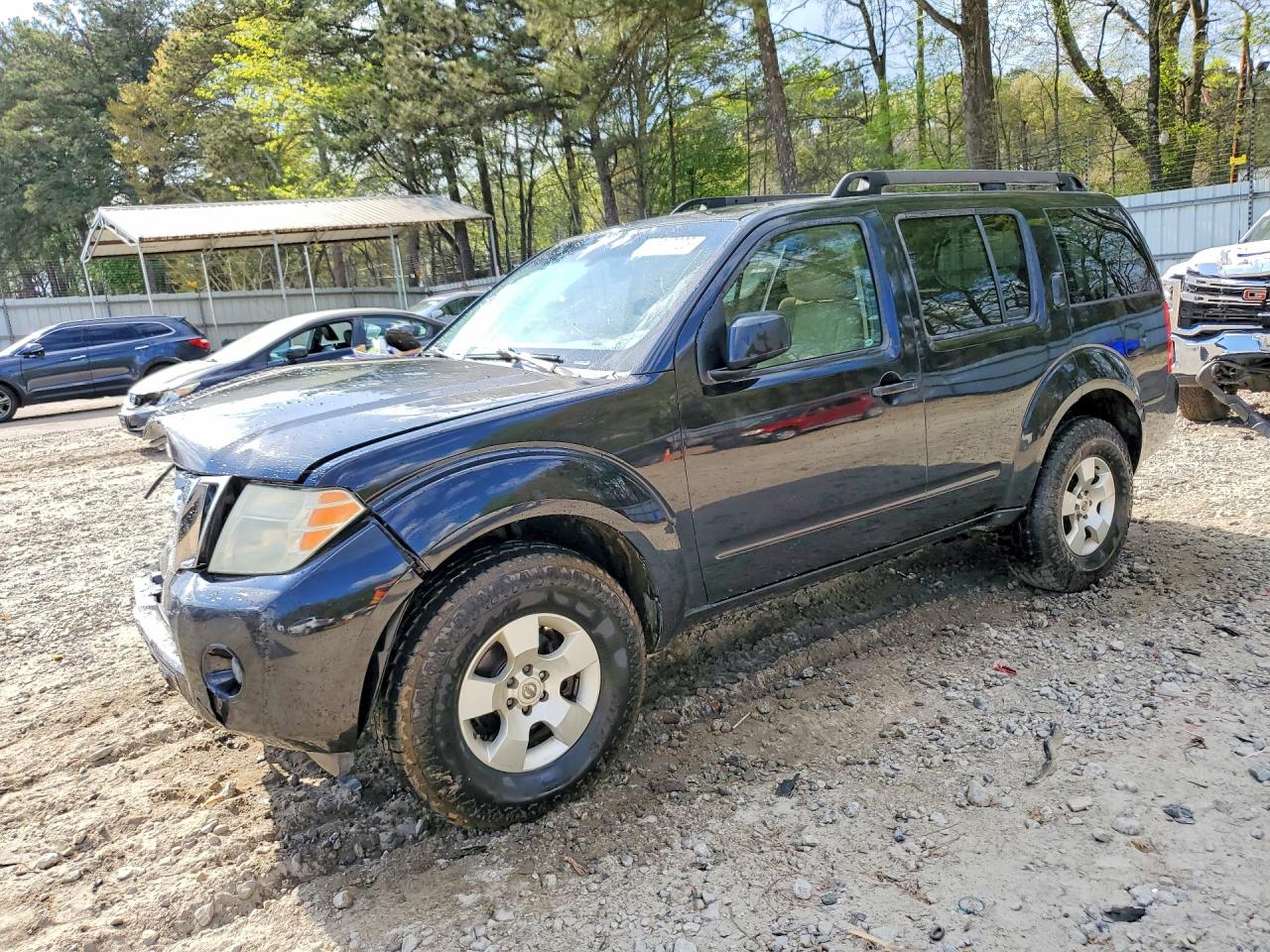 2008 Nissan Pathfinder S/le/se Black vin: 5N1AR18B78C651637