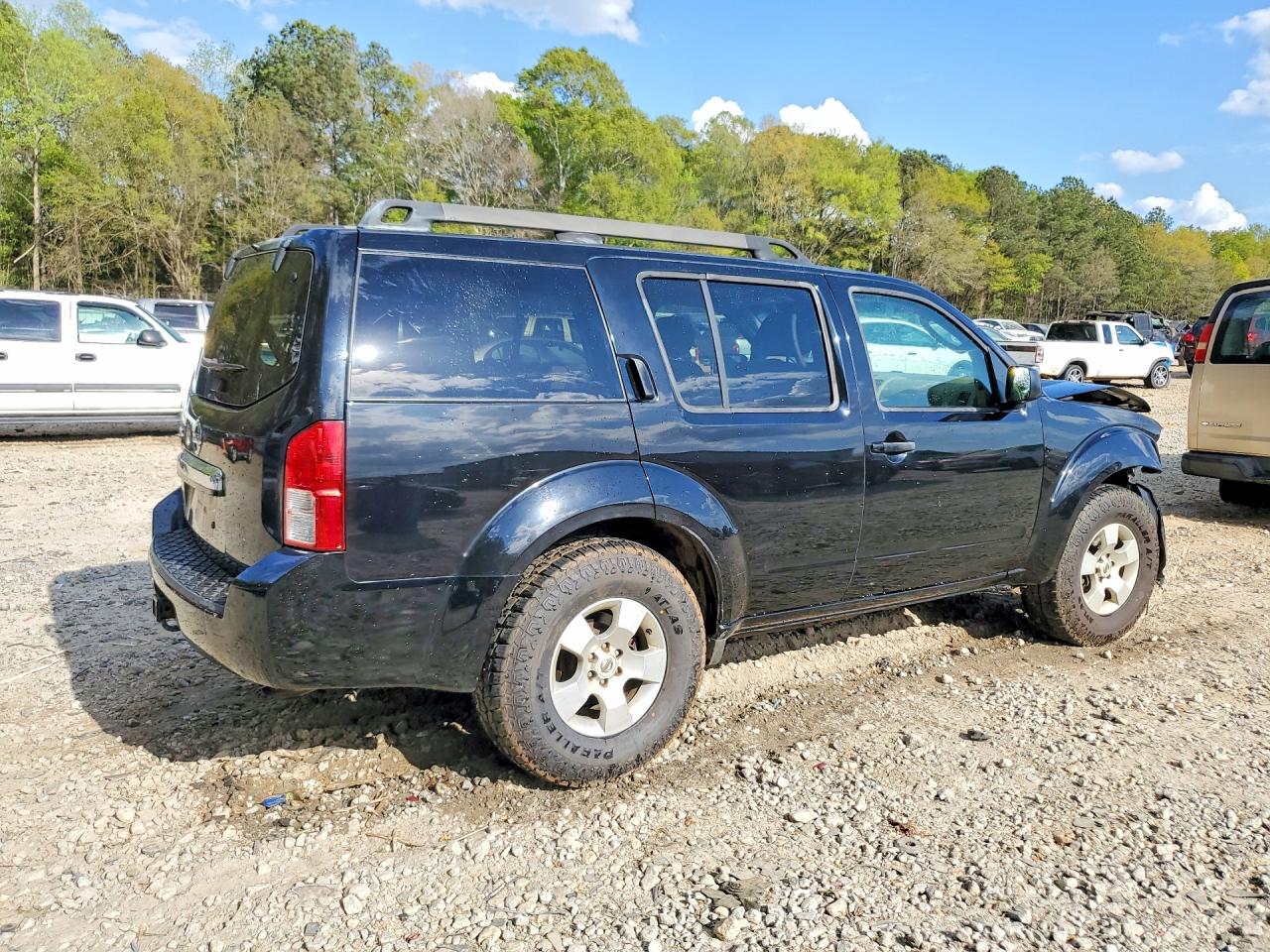 2008 Nissan Pathfinder S/le/se Black vin: 5N1AR18B78C651637