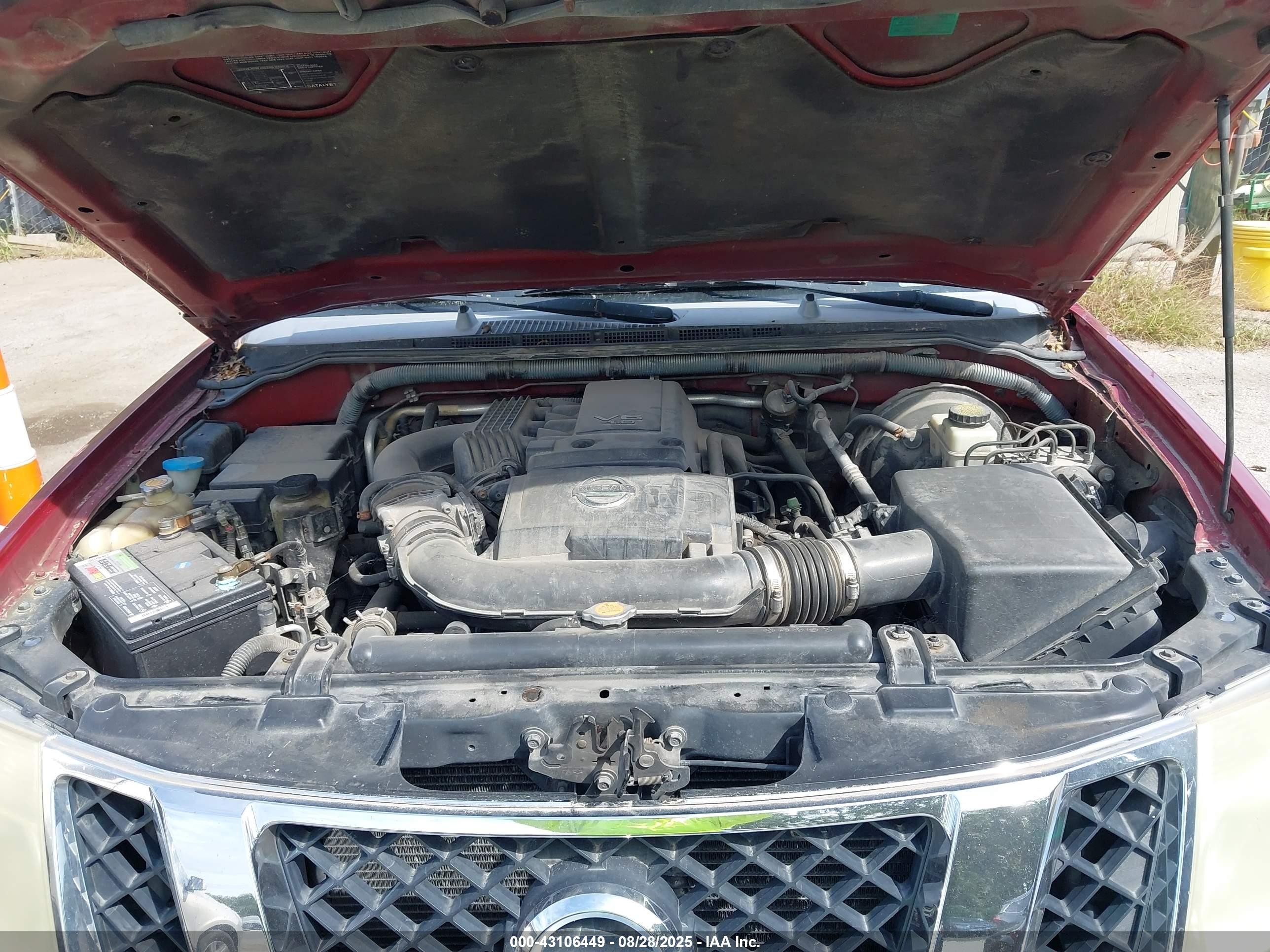 2008 Nissan Pathfinder Se Красный vin: 5N1AR18B78C651802