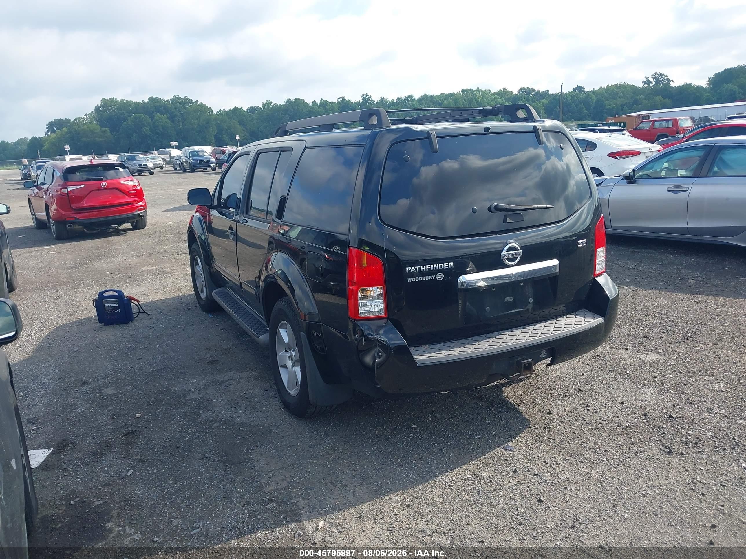 2008 Nissan Pathfinder Se Черный vin: 5N1AR18B88C604097