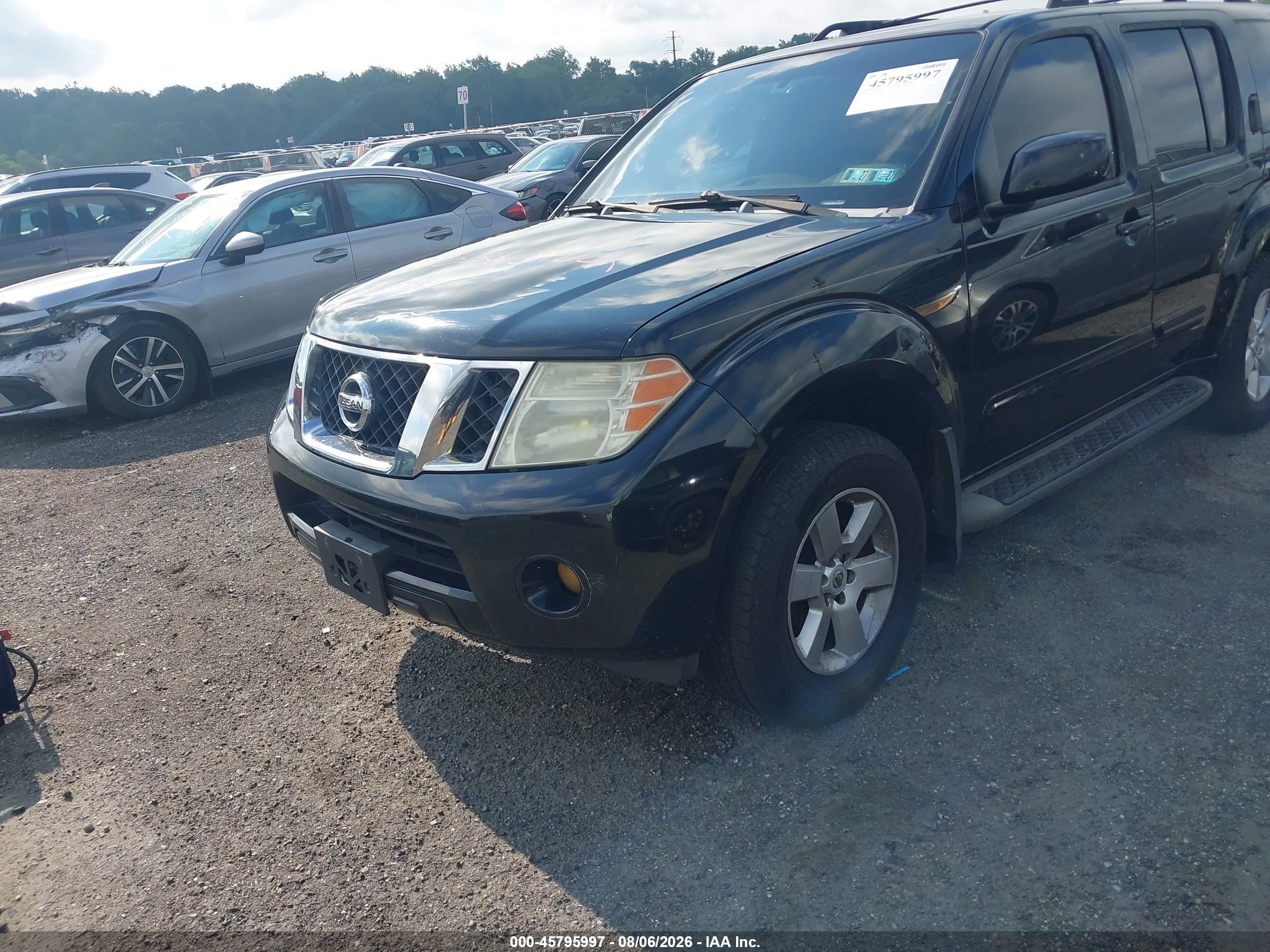 2008 Nissan Pathfinder Se Черный vin: 5N1AR18B88C604097