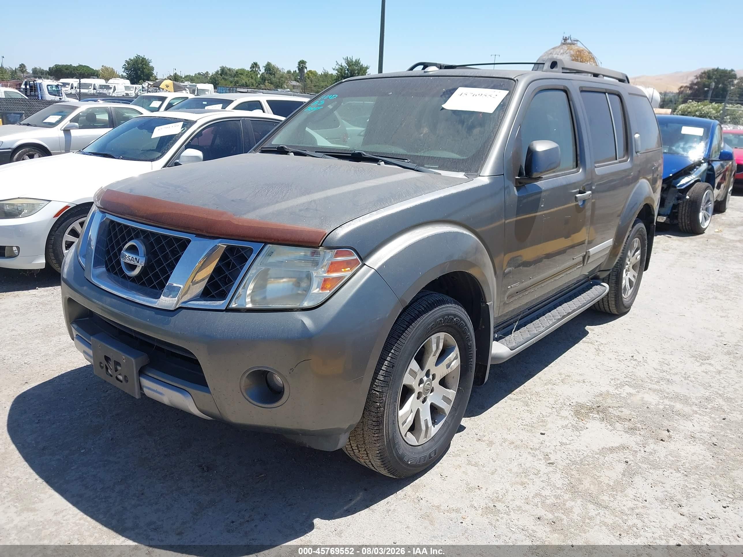 2008 Nissan Pathfinder Le Gray vin: 5N1AR18B88C617612