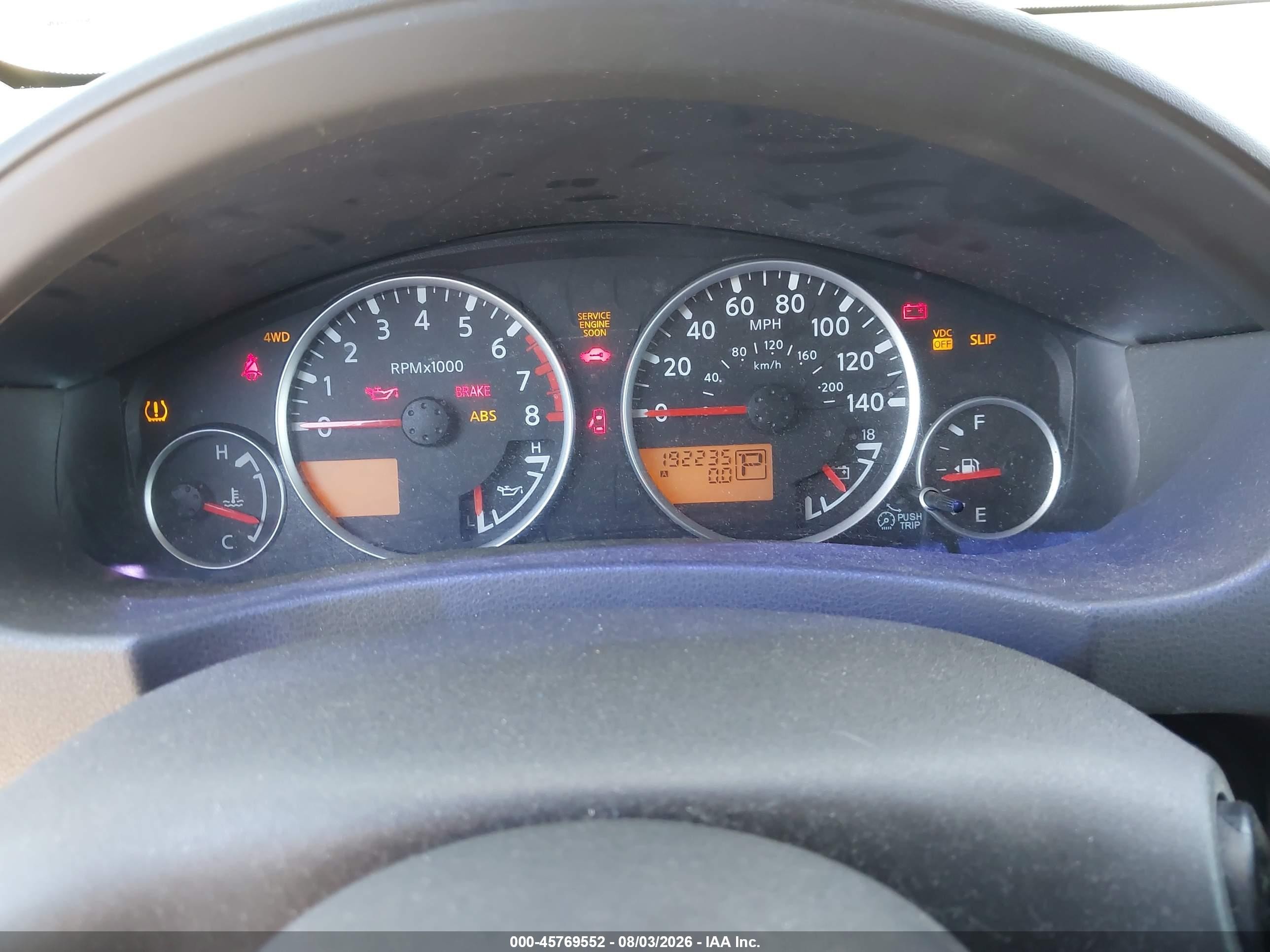 2008 Nissan Pathfinder Le Gray vin: 5N1AR18B88C617612