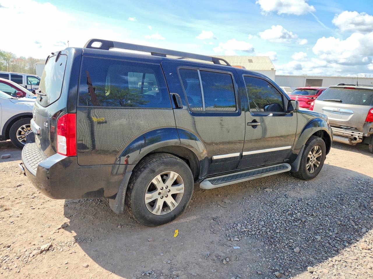 2008 Nissan Pathfinder S Black vin: 5N1AR18B88C652702