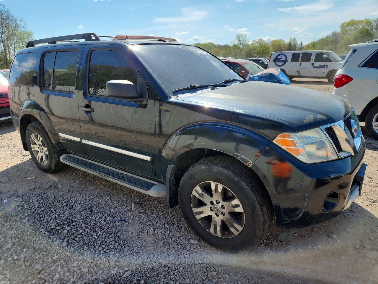2008 Nissan Pathfinder S Black vin: 5N1AR18B88C652702