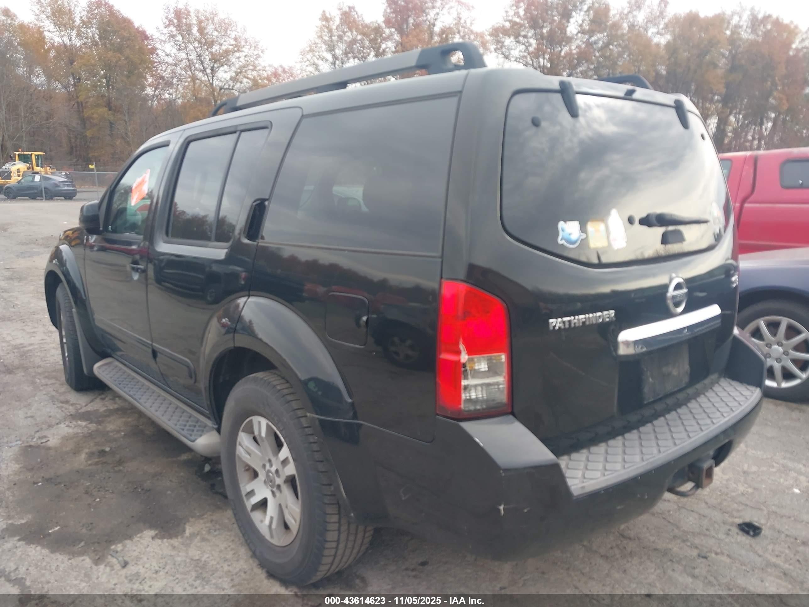 2009 Nissan Pathfinder Se Black vin: 5N1AR18B89C618518
