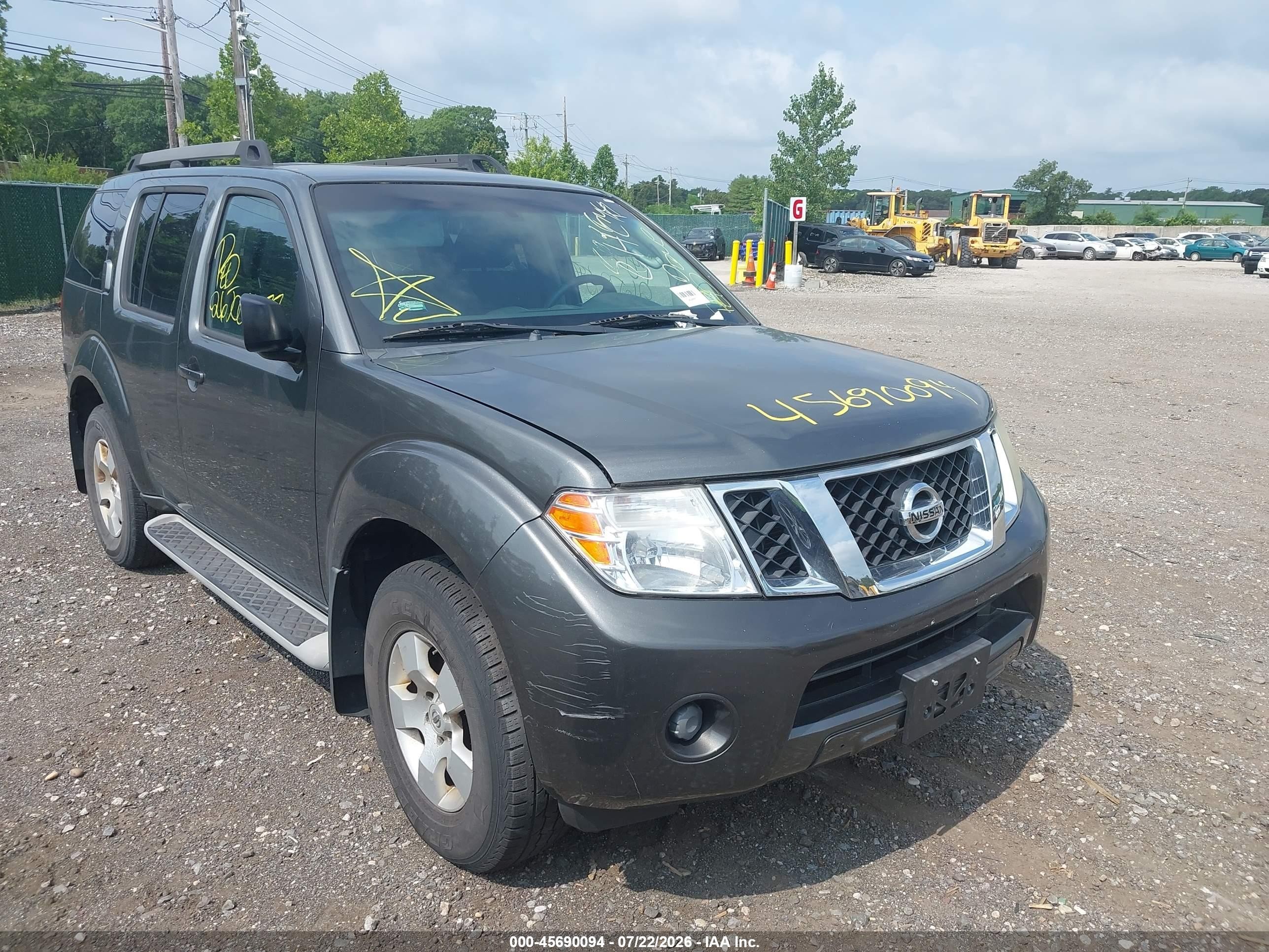 2009 Nissan Pathfinder S Gray vin: 5N1AR18B89C618566