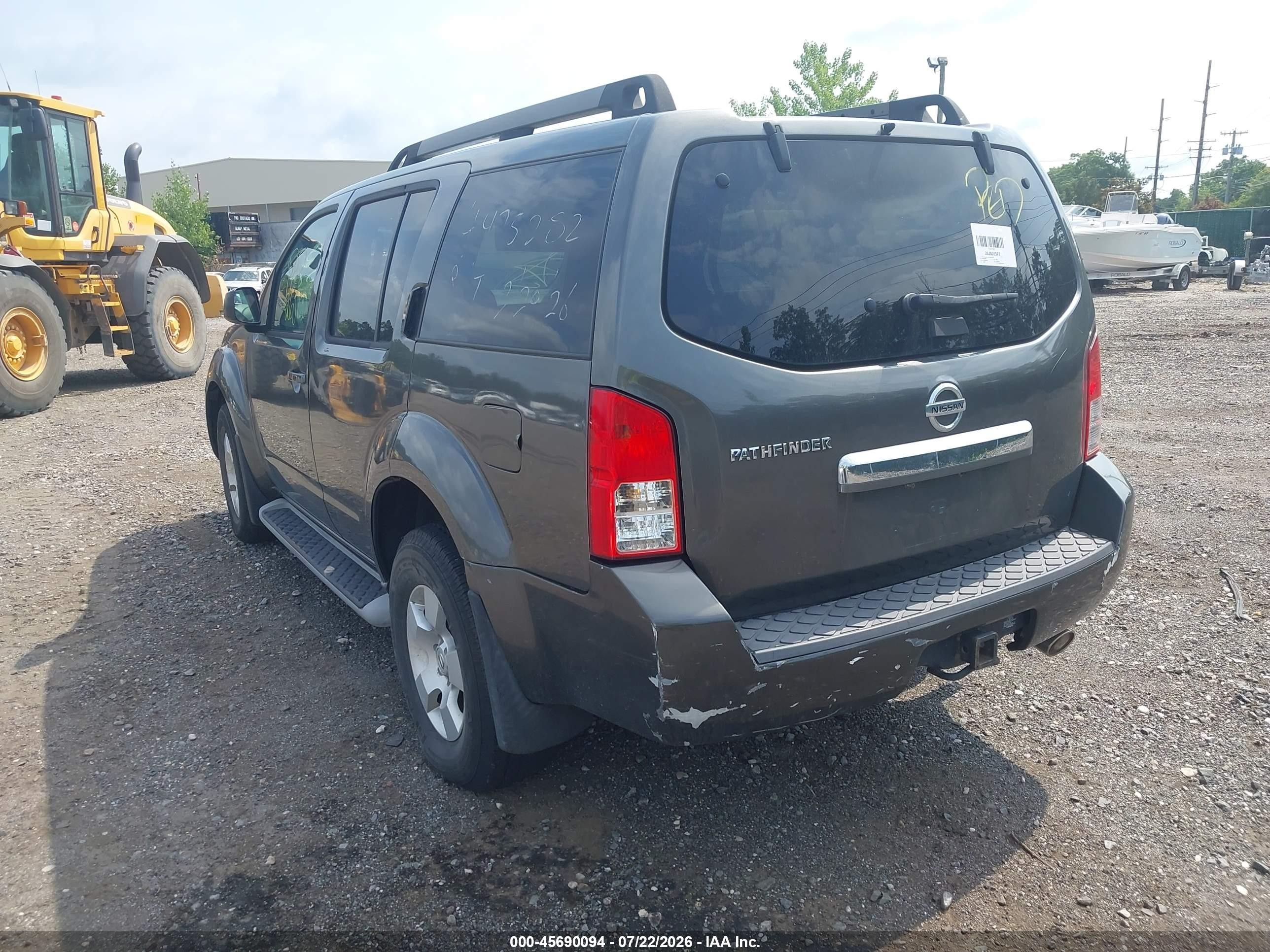 2009 Nissan Pathfinder S Gray vin: 5N1AR18B89C618566