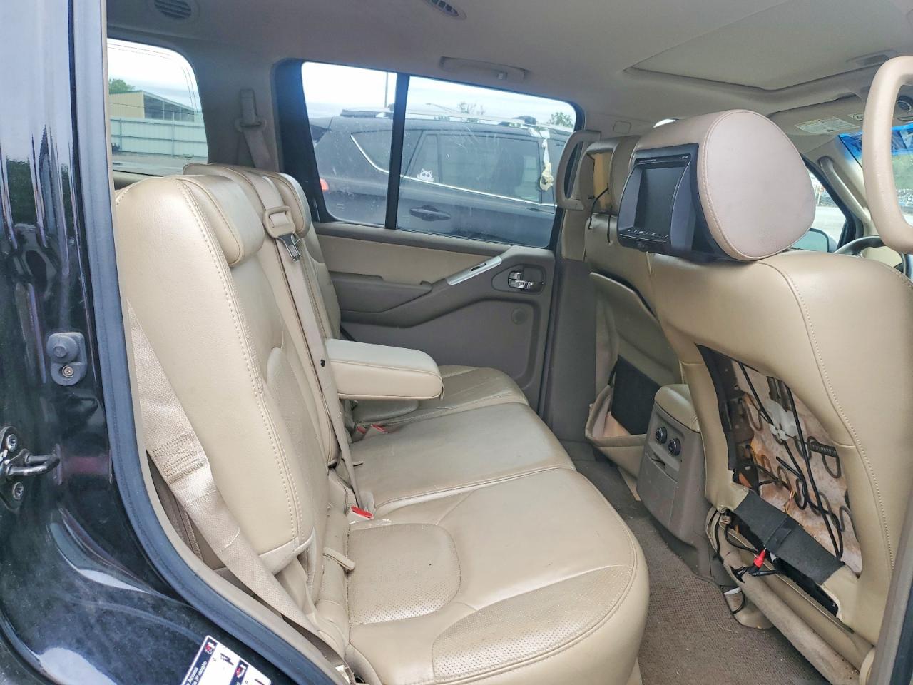 2008 Nissan Pathfinder S Black vin: 5N1AR18B98C627565