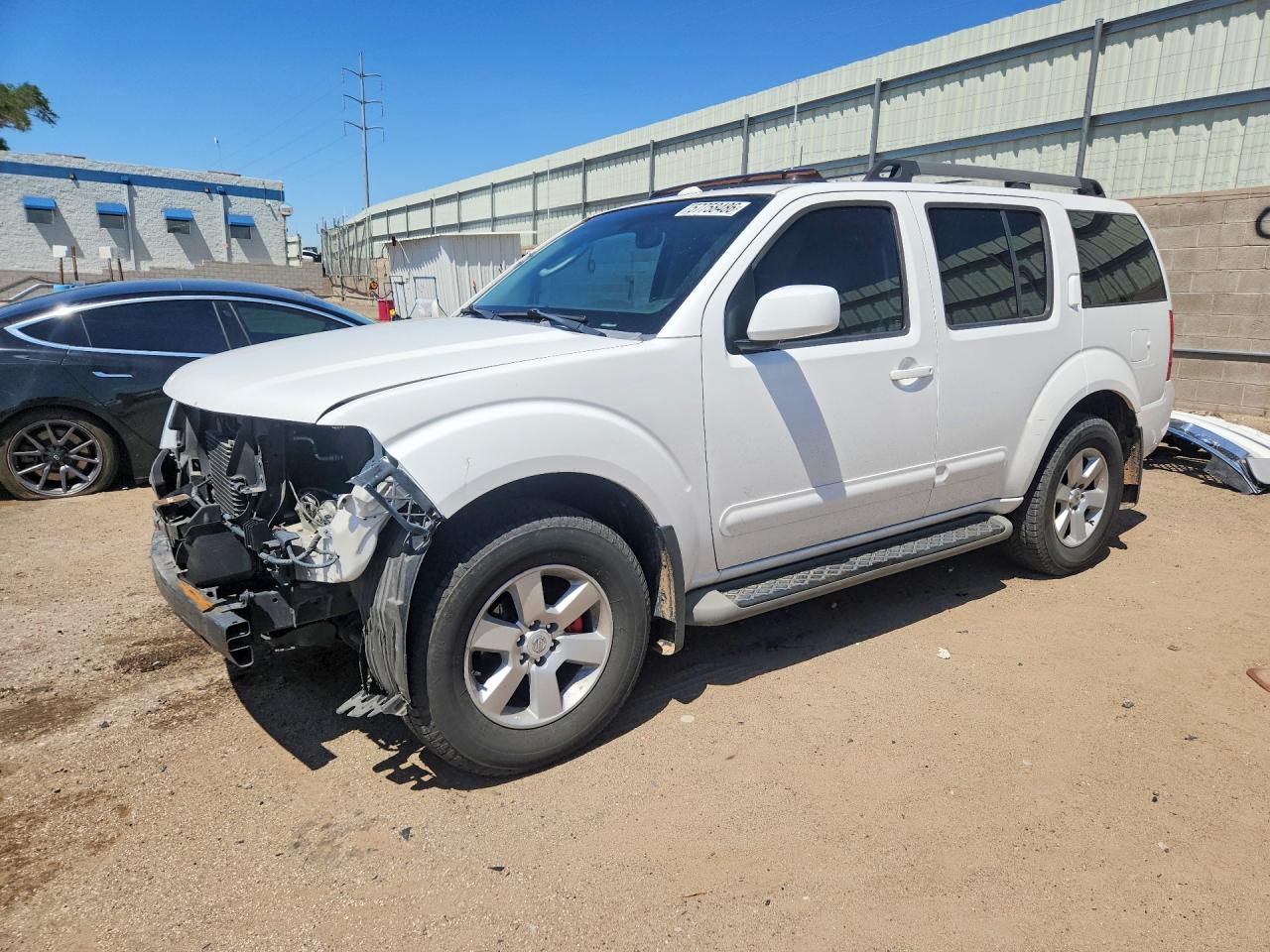 2008 Nissan Pathfinder S White vin: 5N1AR18B98C649291
