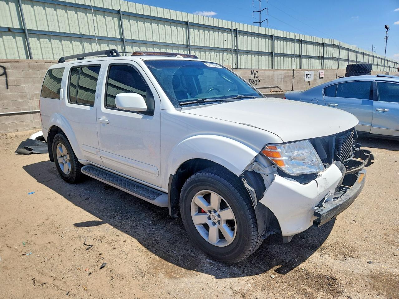 2008 Nissan Pathfinder S White vin: 5N1AR18B98C649291