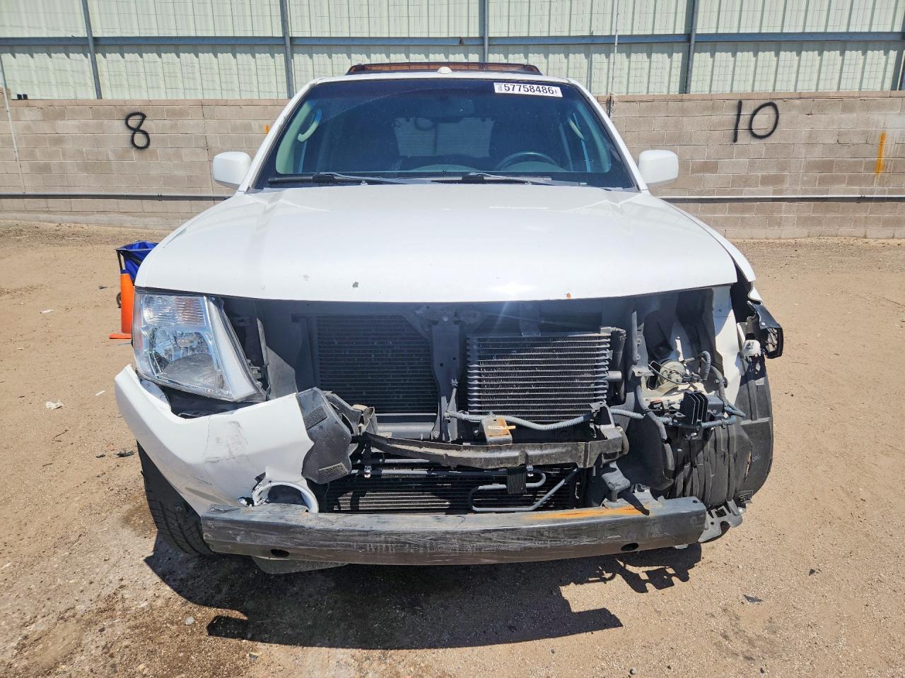 2008 Nissan Pathfinder S White vin: 5N1AR18B98C649291