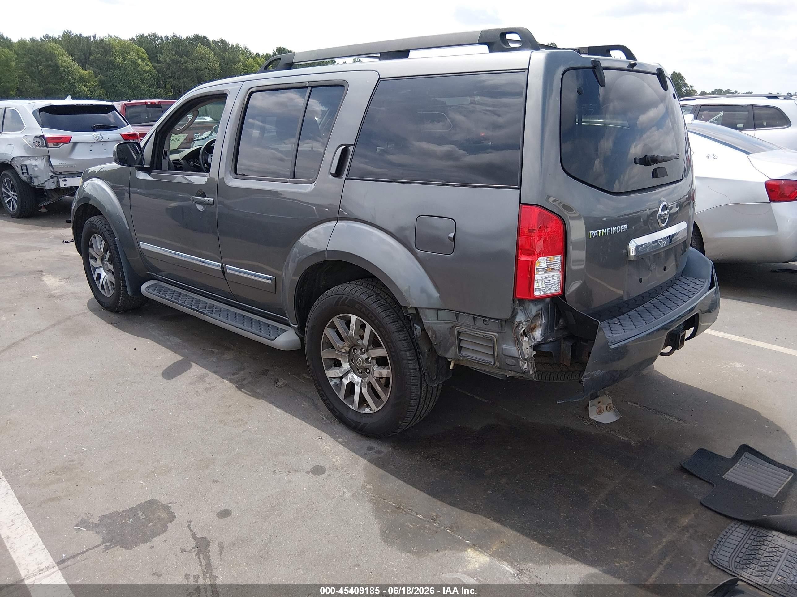 2009 Nissan Pathfinder Le Gray vin: 5N1AR18B99C605860