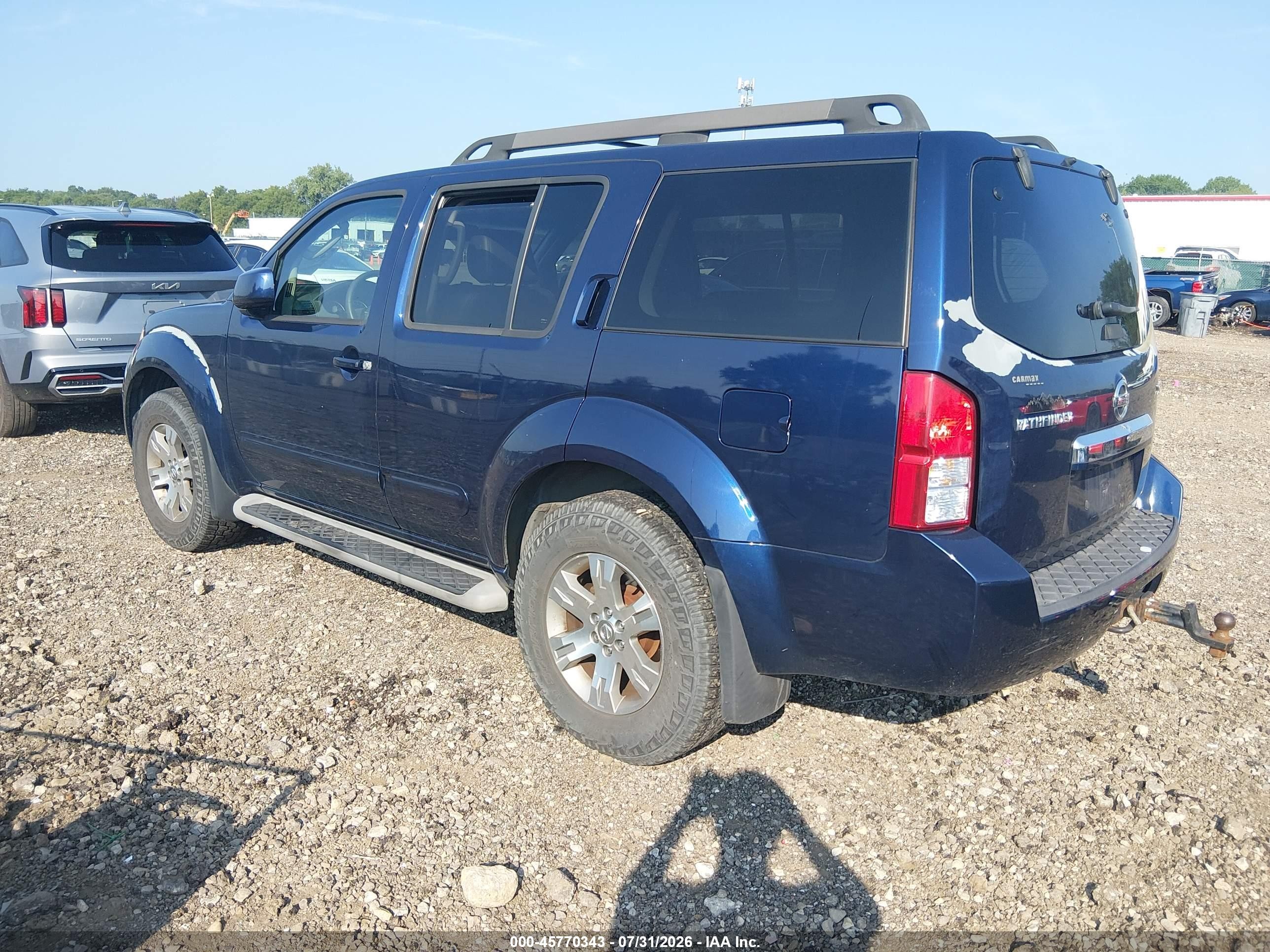 2009 Nissan Pathfinder Se Blue vin: 5N1AR18B99C611450