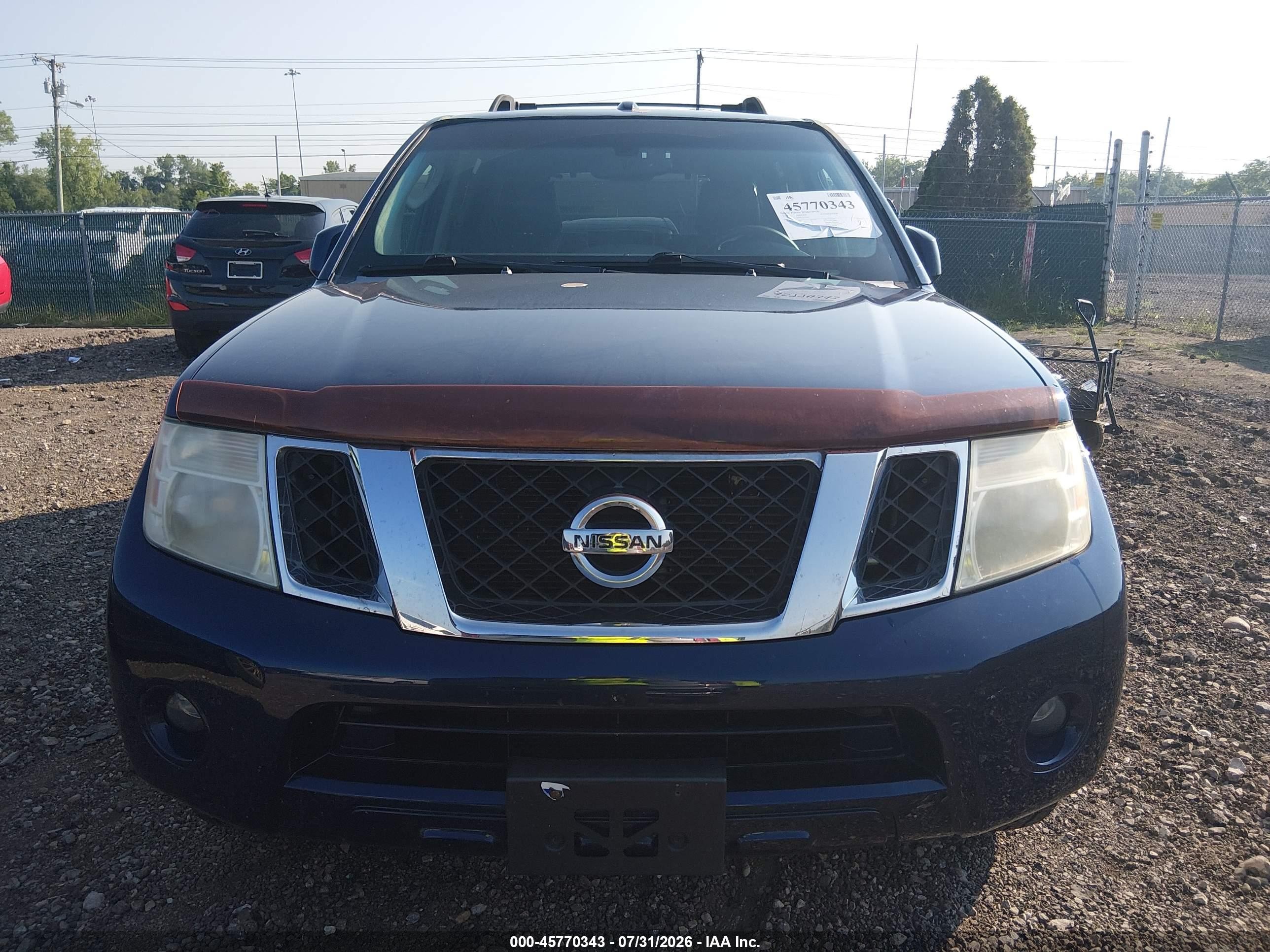2009 Nissan Pathfinder Se Blue vin: 5N1AR18B99C611450