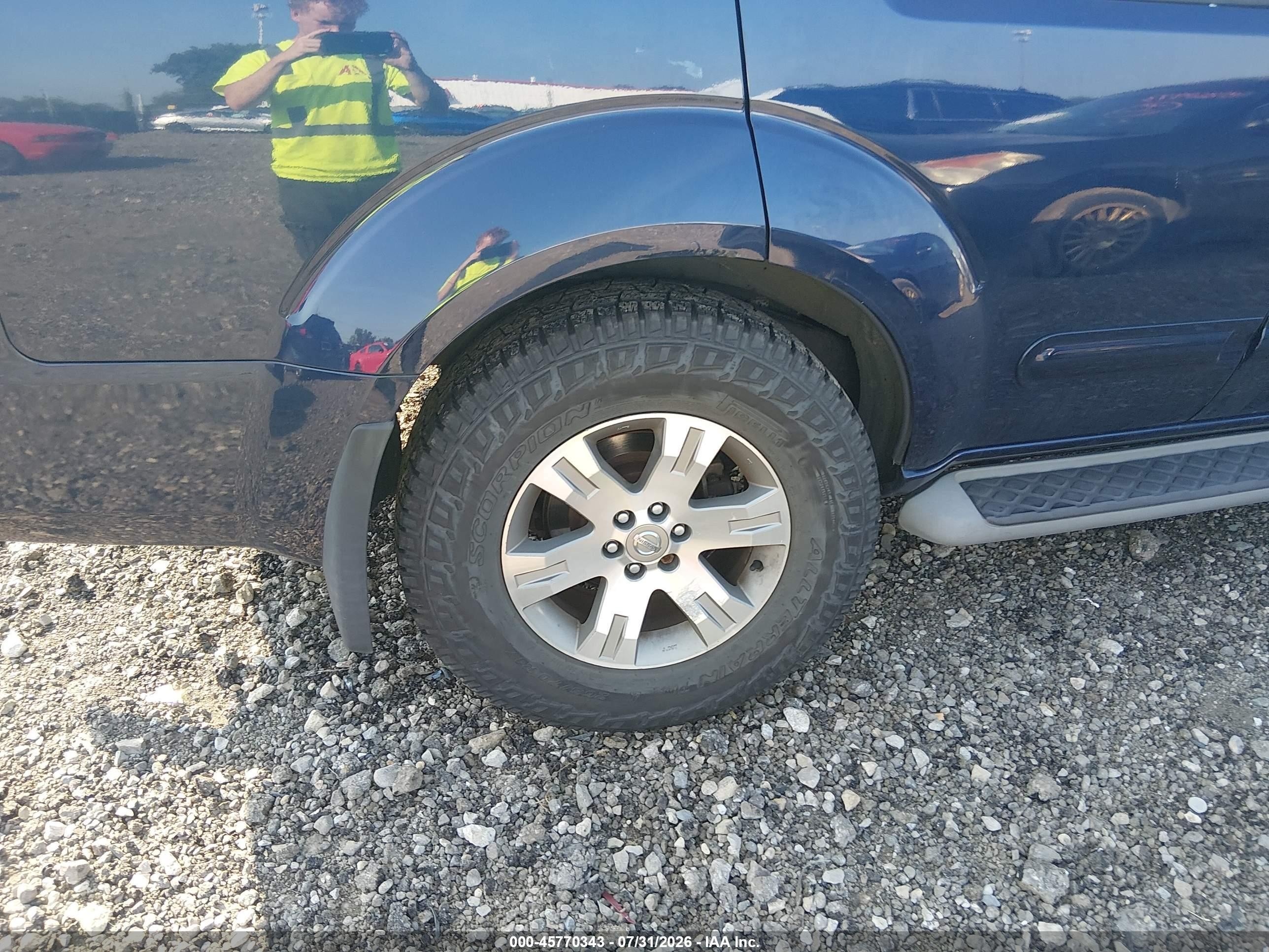 2009 Nissan Pathfinder Se Blue vin: 5N1AR18B99C611450