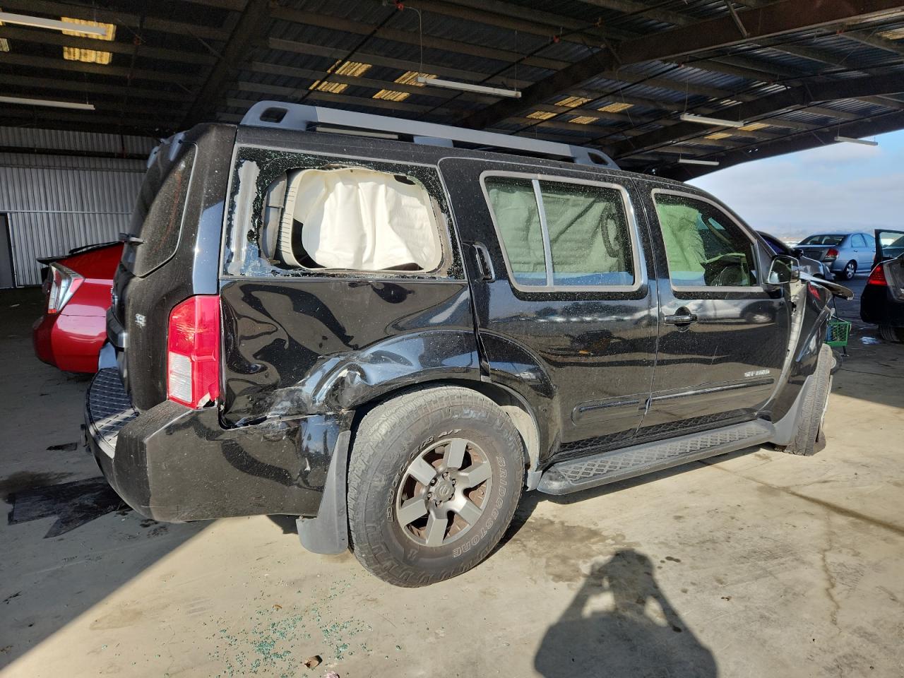 2008 Nissan Pathfinder S Black vin: 5N1AR18BX8C638753