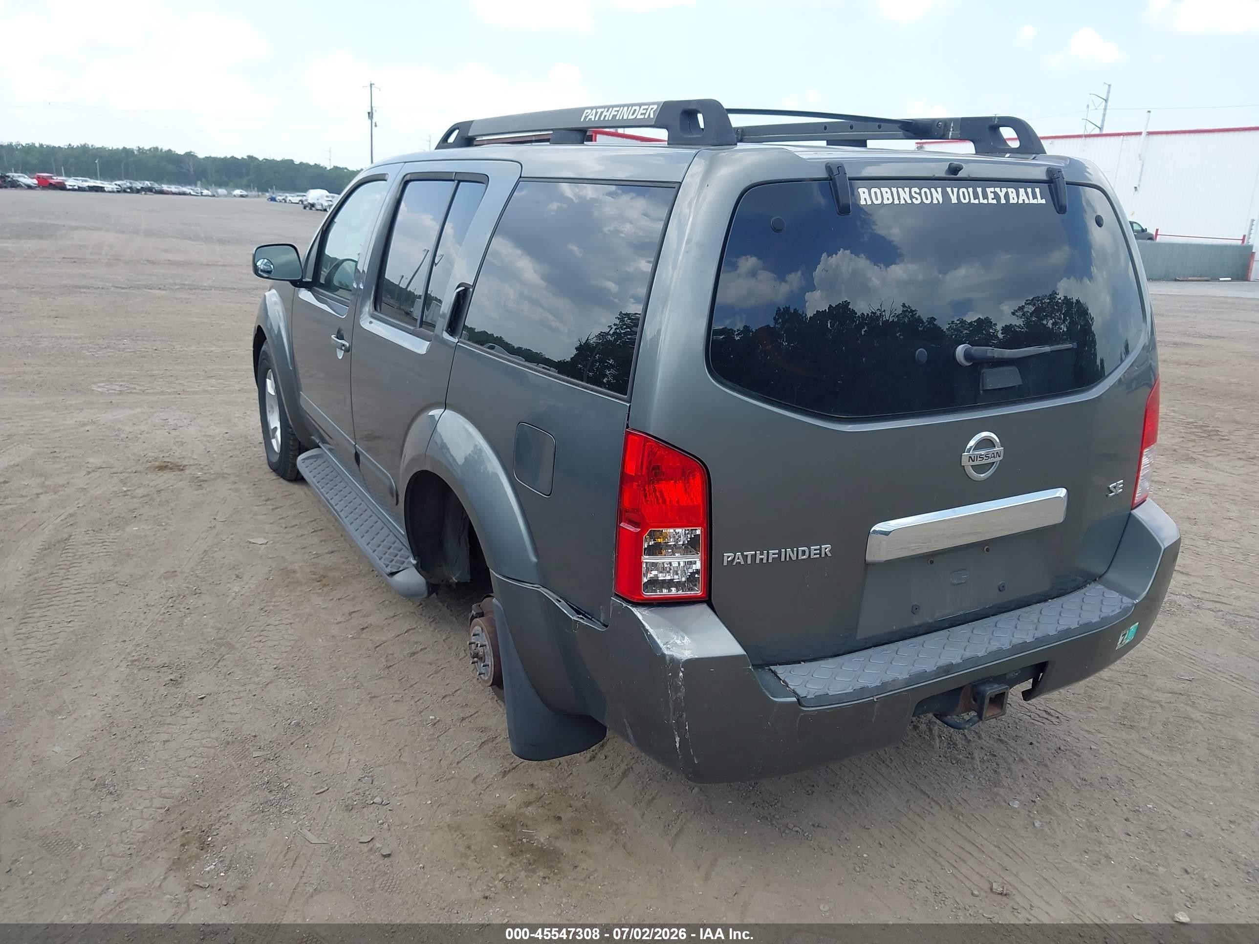 2006 Nissan Pathfinder Se Gray vin: 5N1AR18U06C607350