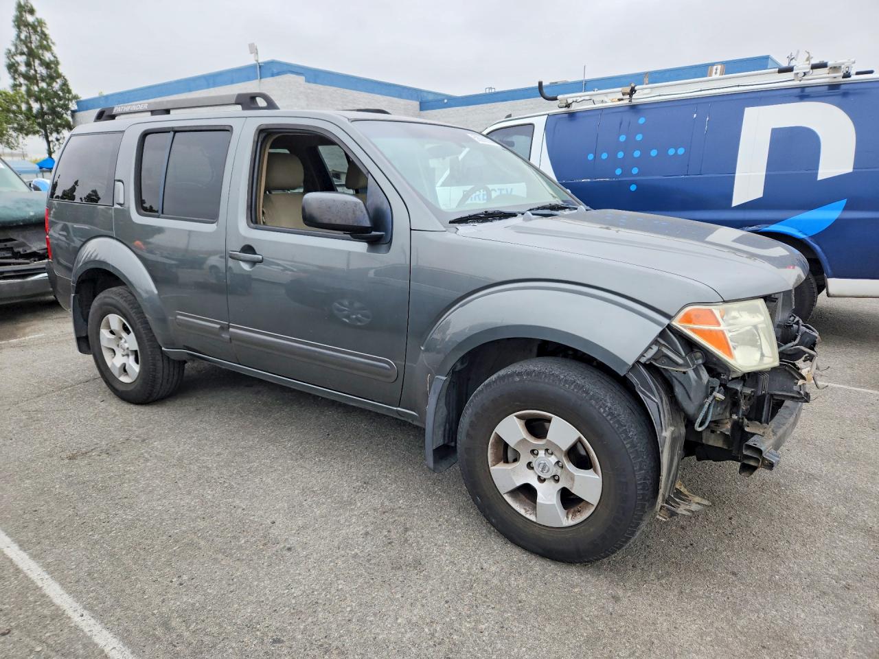 2007 Nissan Pathfinder S Gray vin: 5N1AR18U07C633853