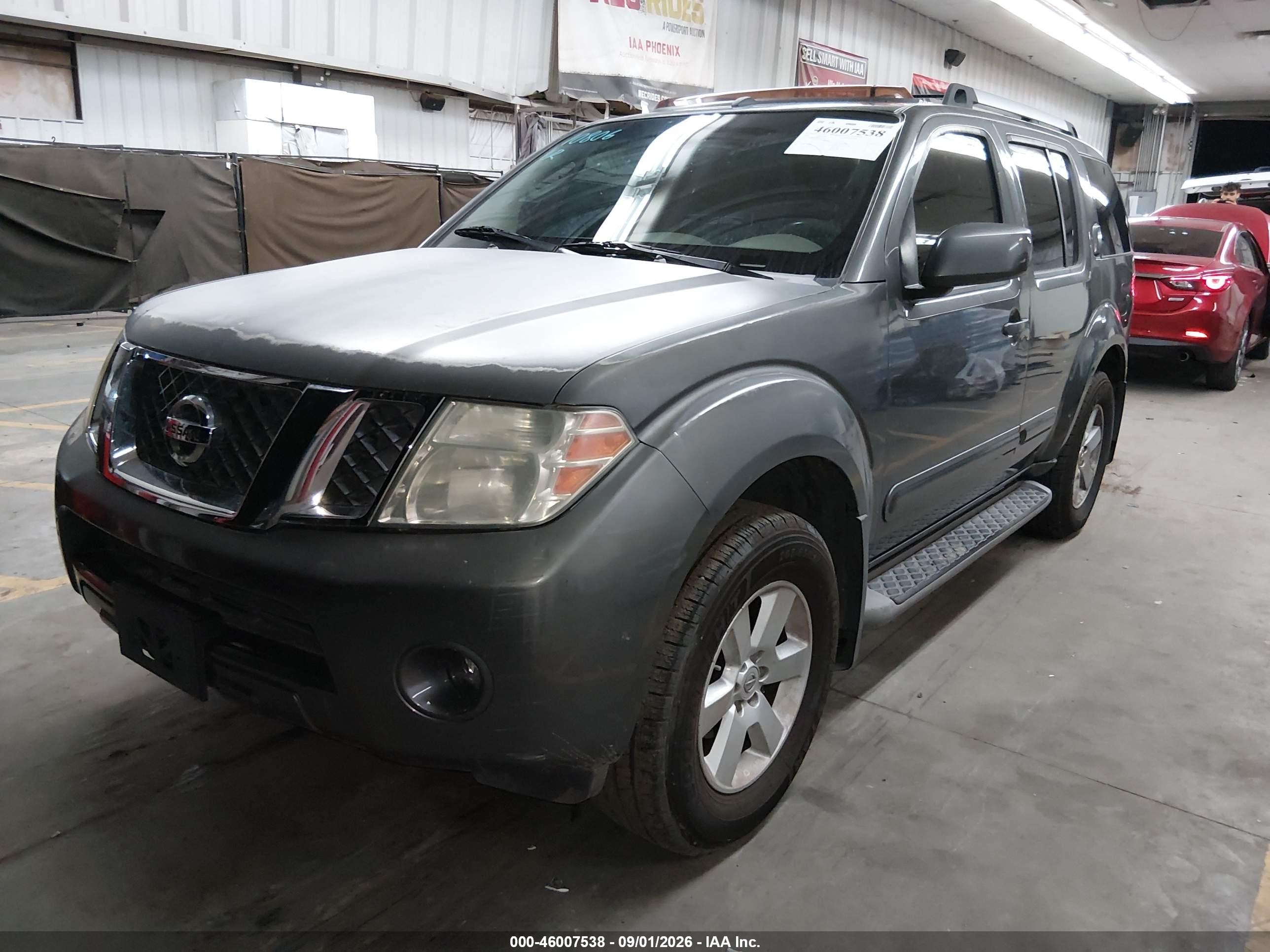2008 Nissan Pathfinder Se Gray vin: 5N1AR18U08C655286