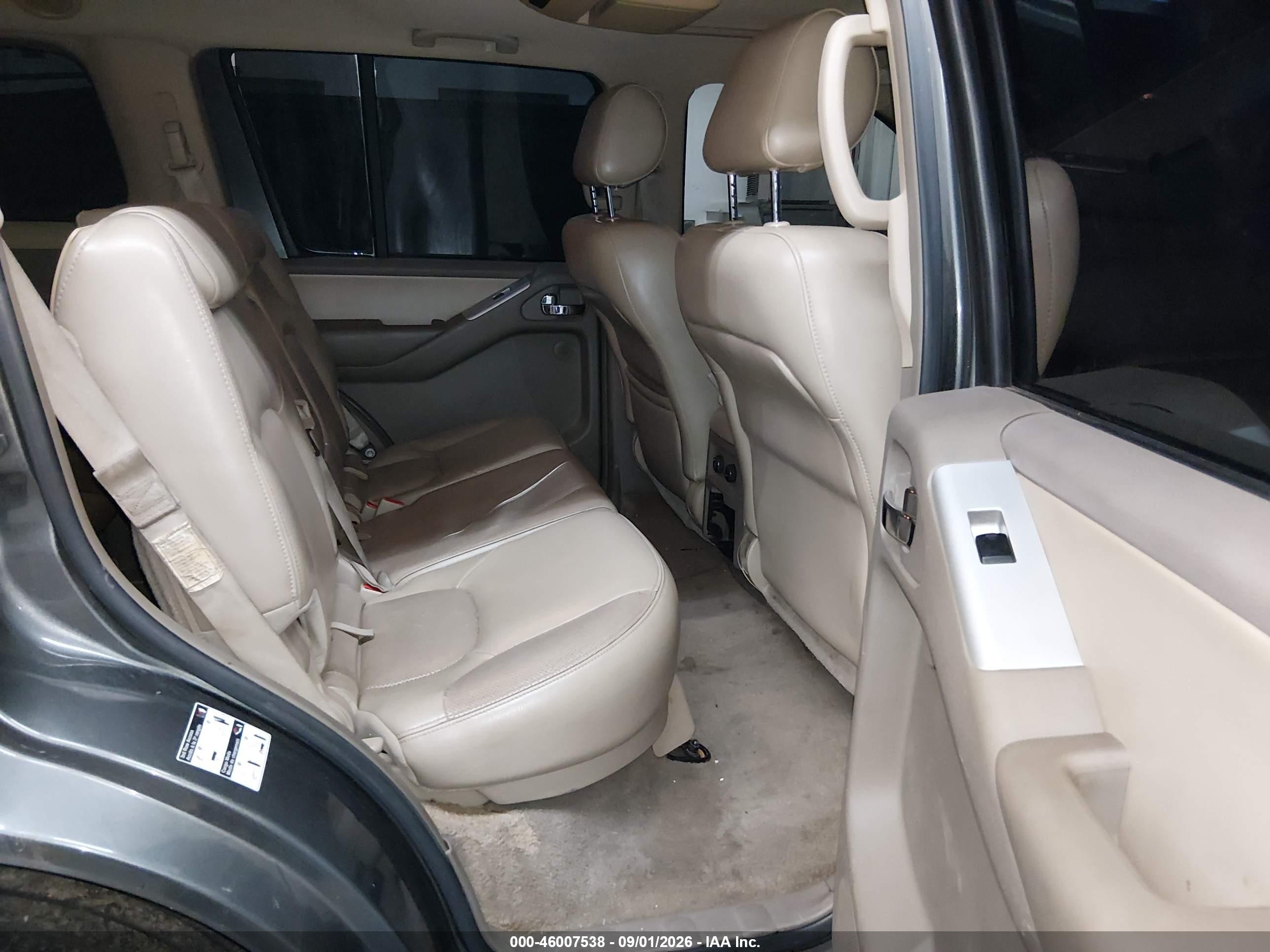 2008 Nissan Pathfinder Se Gray vin: 5N1AR18U08C655286