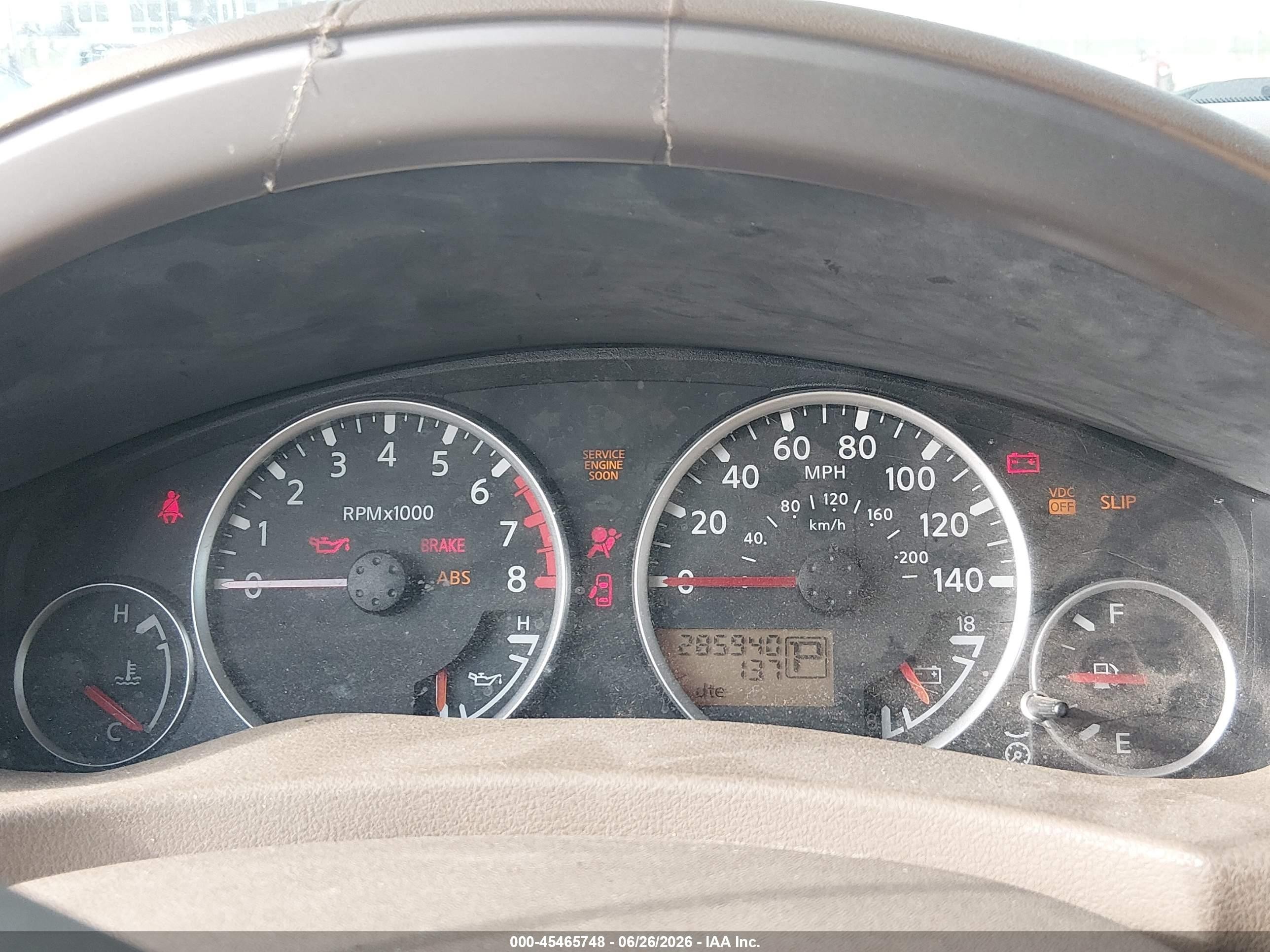2005 Nissan Pathfinder Le Brown vin: 5N1AR18U15C705740
