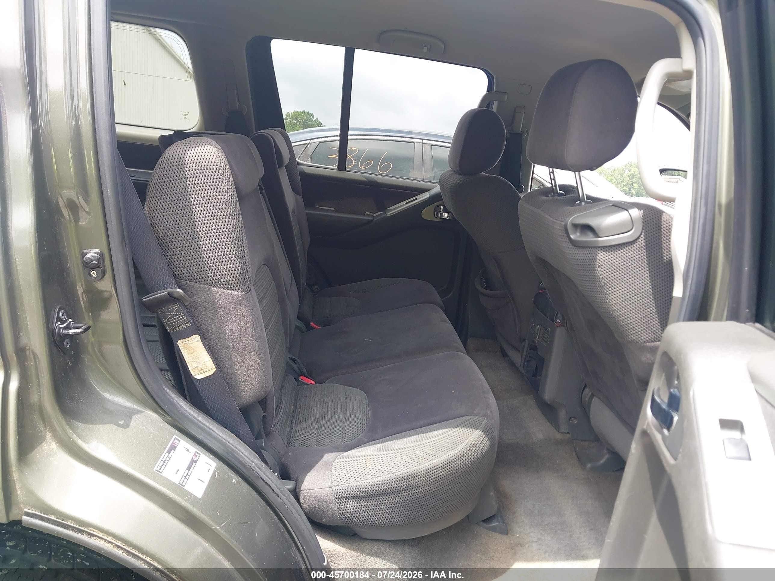 2005 Nissan Pathfinder Se Green vin: 5N1AR18U15C732226