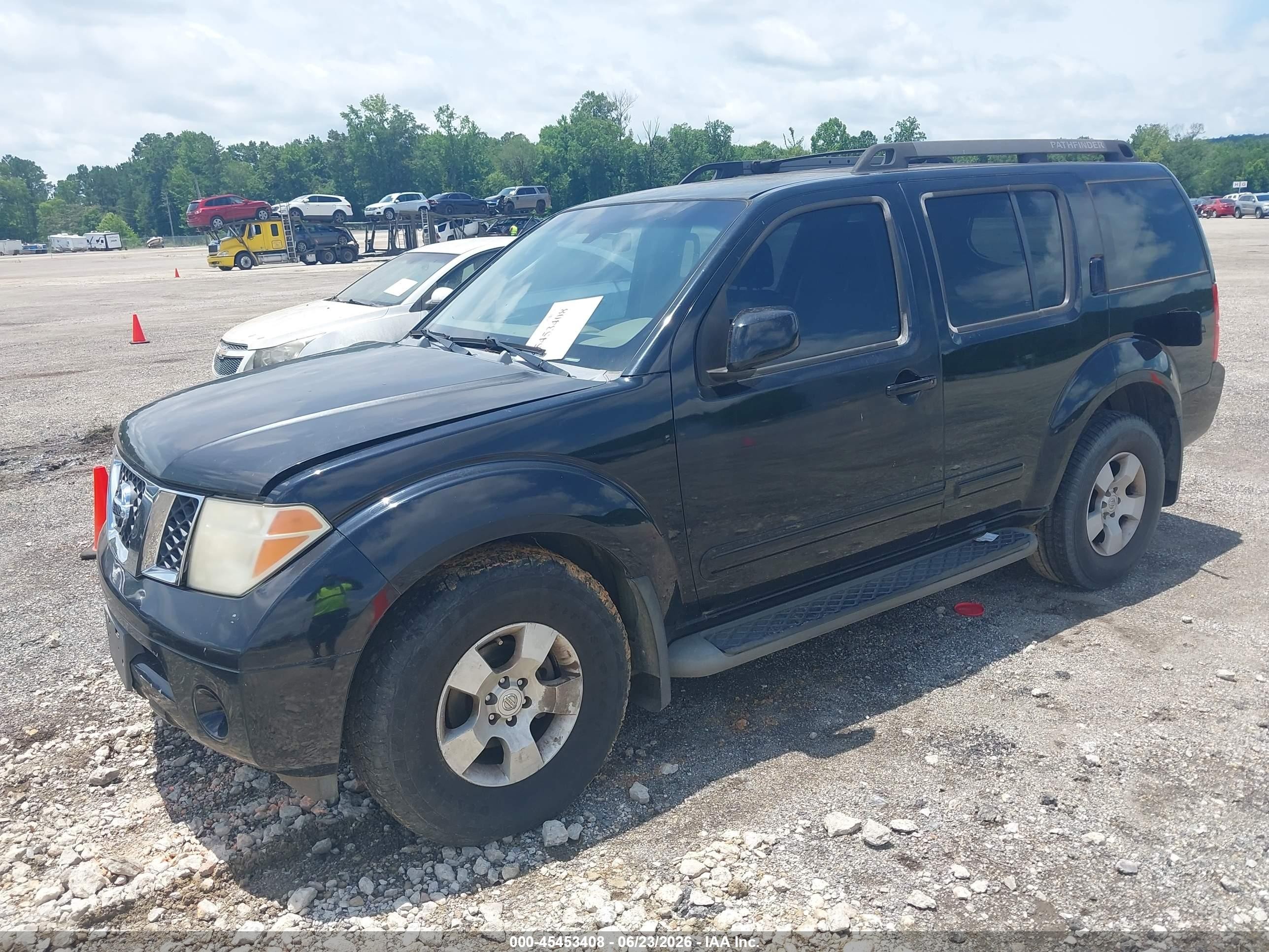 2005 Nissan Pathfinder Se Black vin: 5N1AR18U15C760964