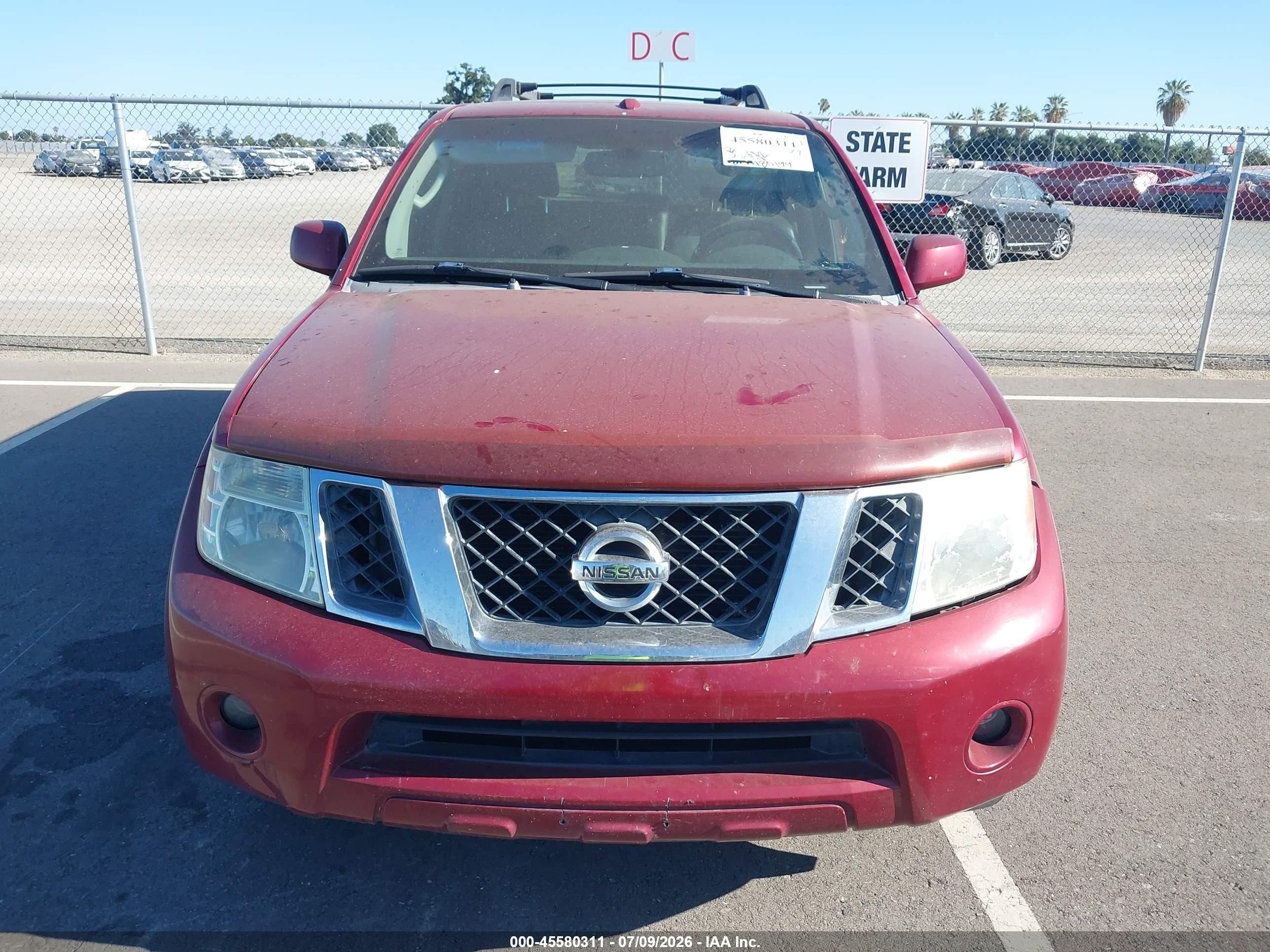 2008 Nissan Pathfinder Se Red vin: 5N1AR18U18C634995