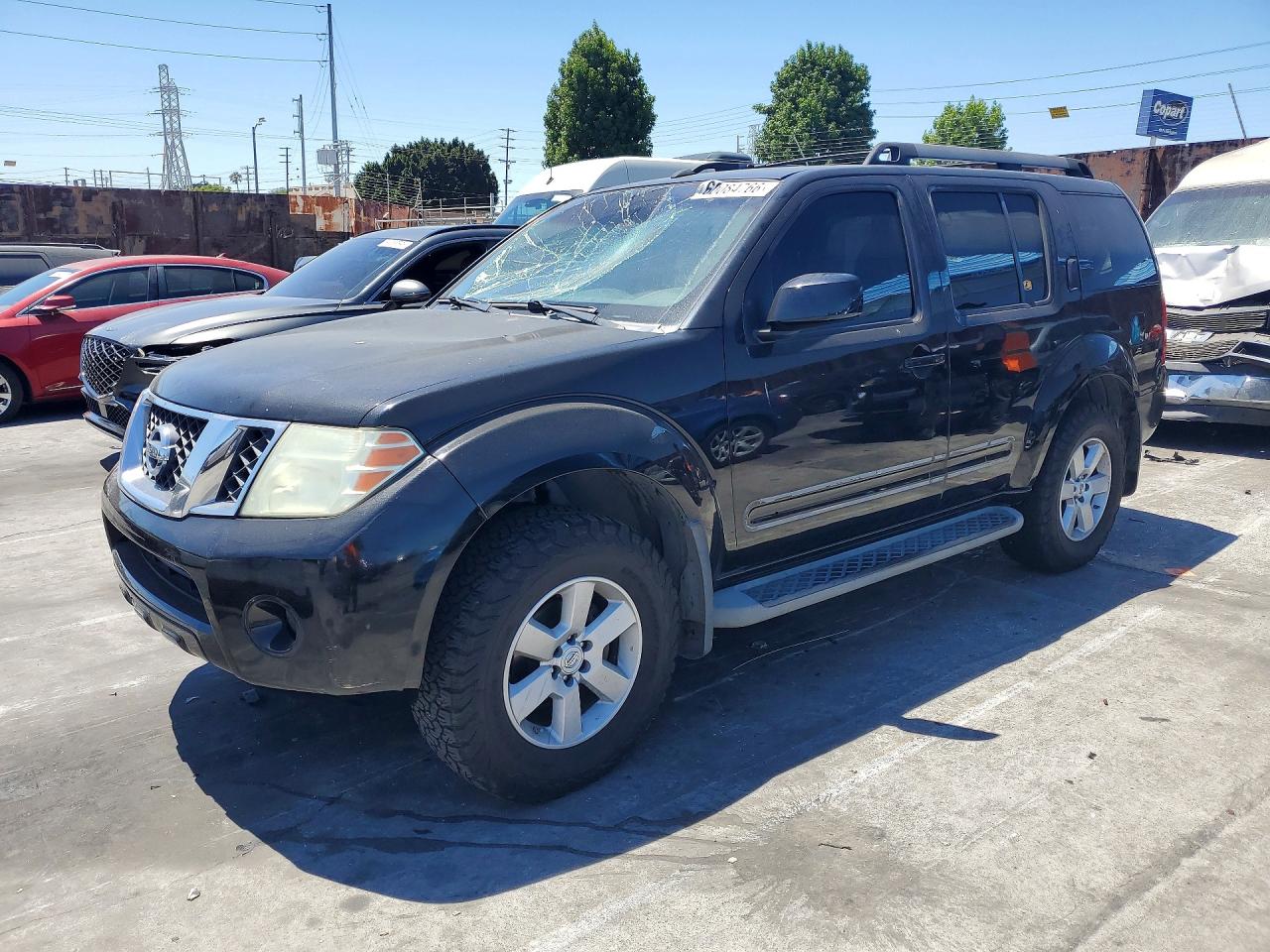 2008 Nissan Pathfinder S Black vin: 5N1AR18U18C642871