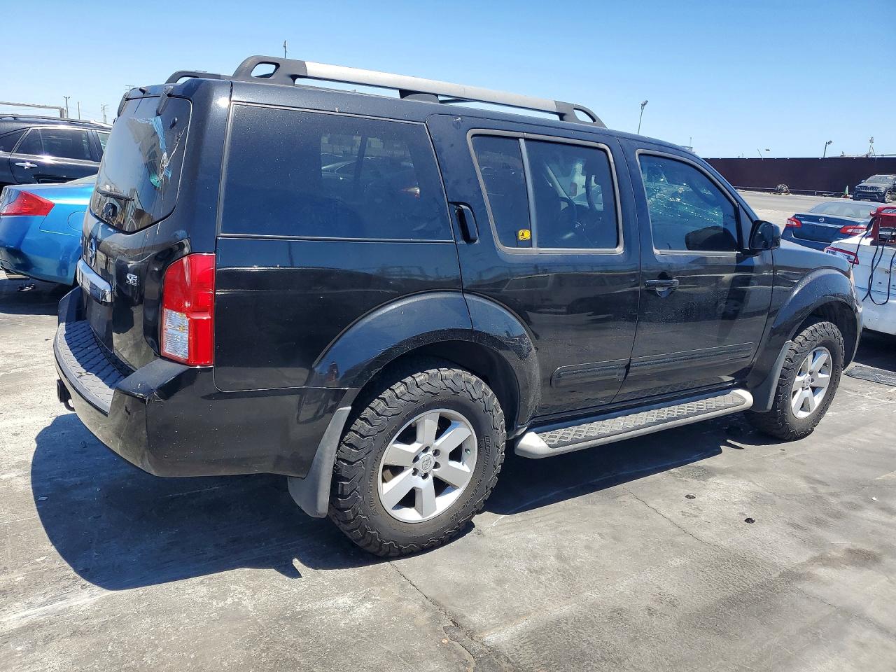 2008 Nissan Pathfinder S Black vin: 5N1AR18U18C642871