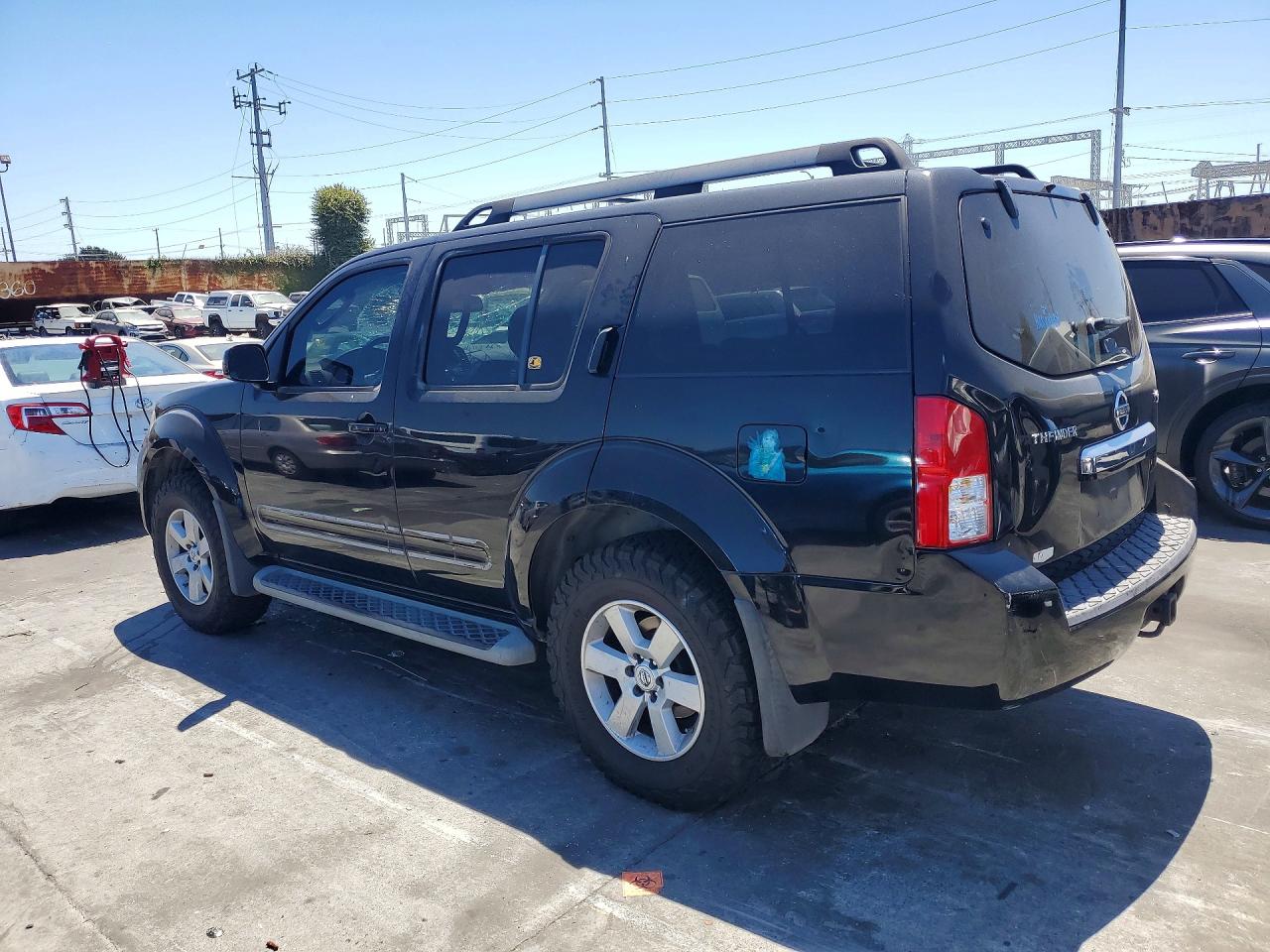 2008 Nissan Pathfinder S Black vin: 5N1AR18U18C642871