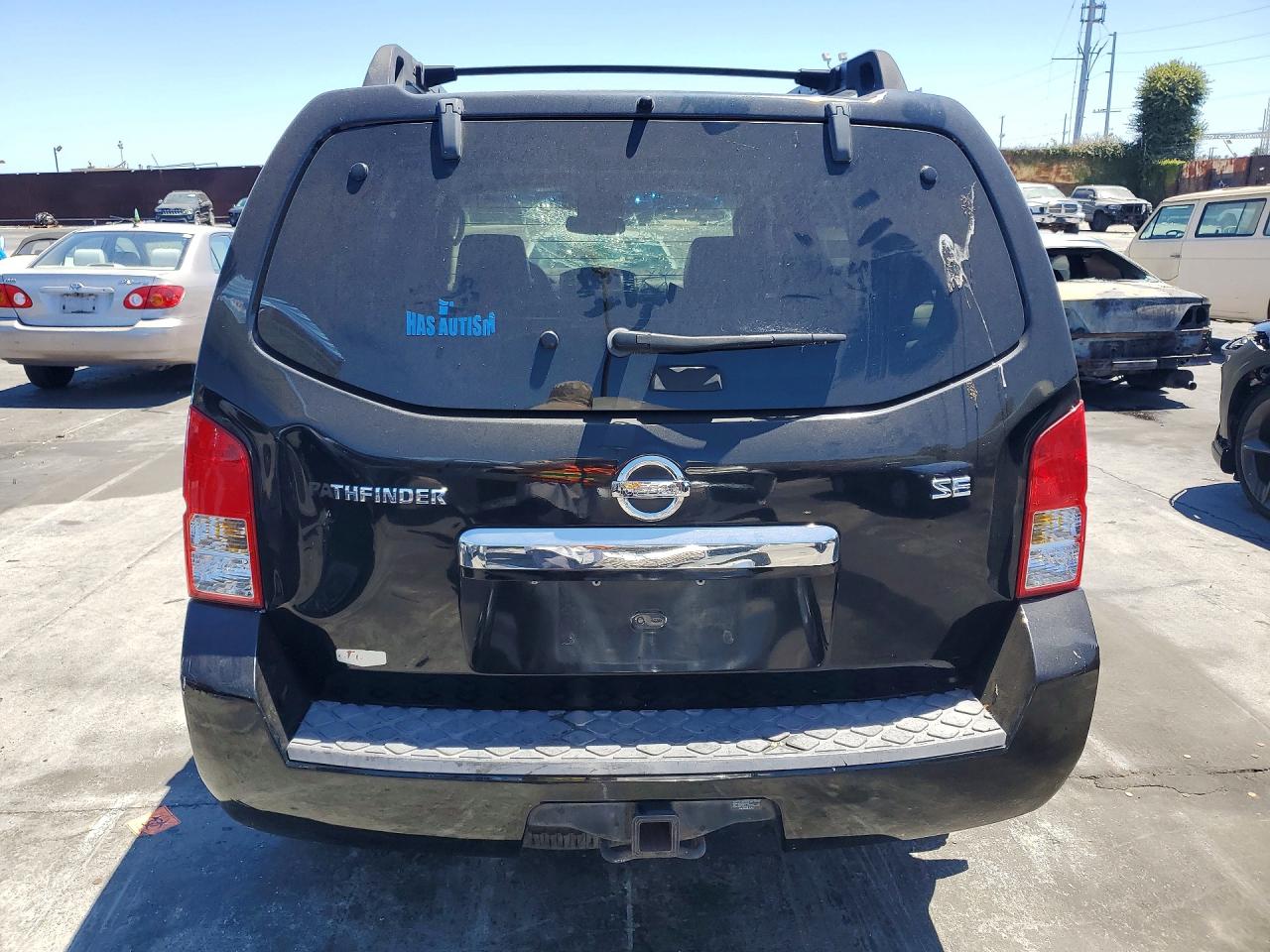 2008 Nissan Pathfinder S Black vin: 5N1AR18U18C642871