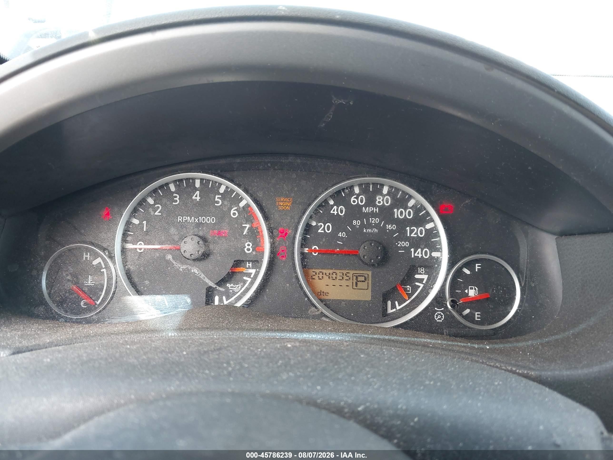 2005 Nissan Pathfinder Se Dark Blue vin: 5N1AR18U25C764117