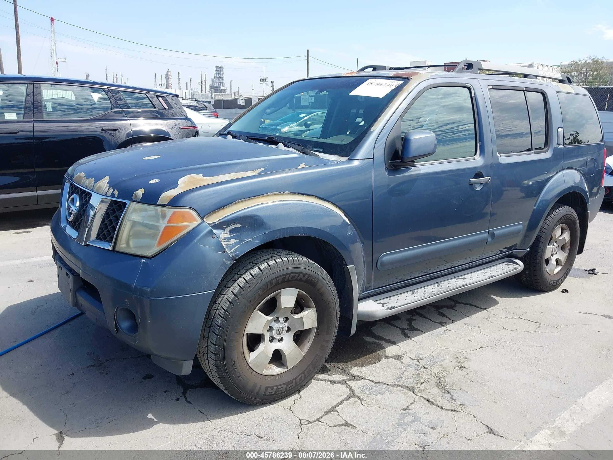 2005 Nissan Pathfinder Se Dark Blue vin: 5N1AR18U25C764117