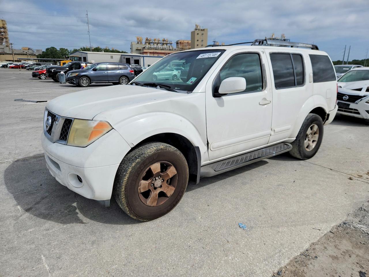 2006 Nissan Pathfinder S White vin: 5N1AR18U26C600299