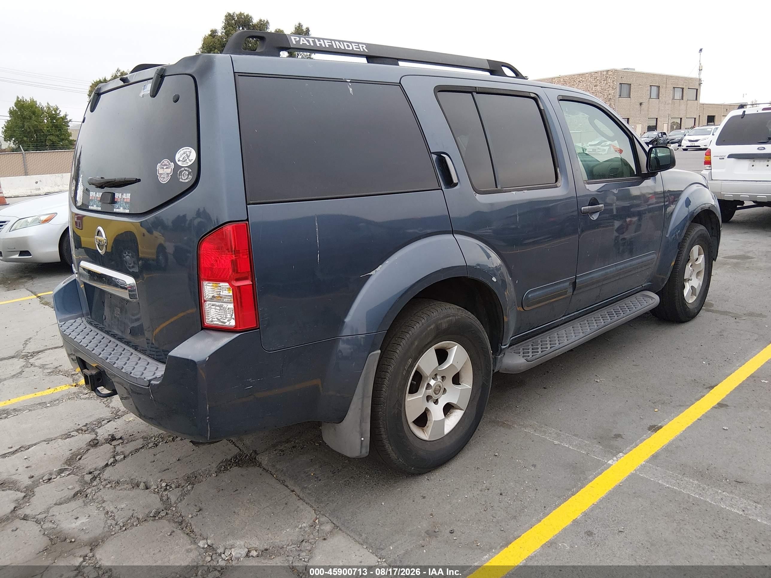 2006 Nissan Pathfinder S Blue vin: 5N1AR18U26C672541