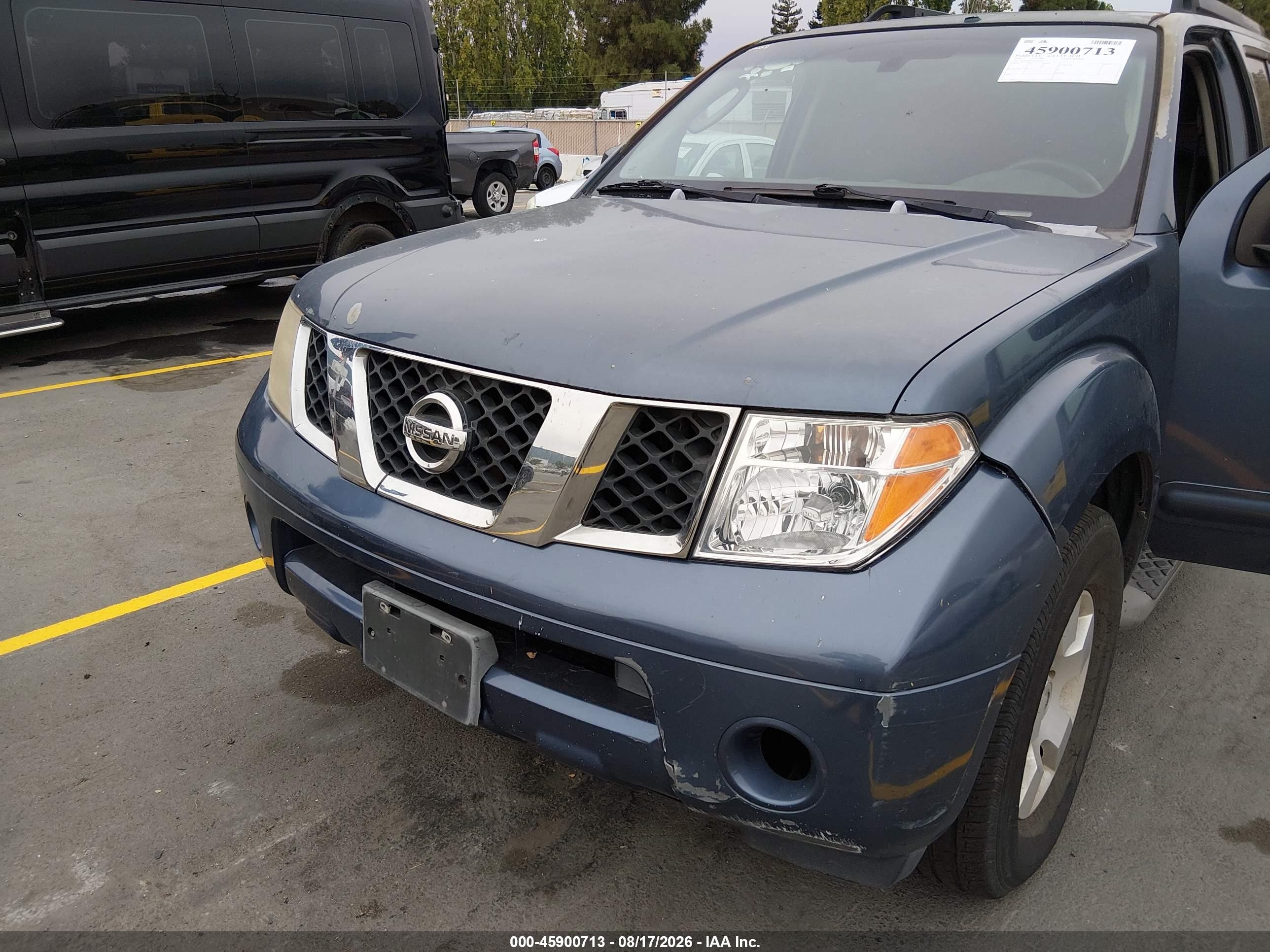 2006 Nissan Pathfinder S Blue vin: 5N1AR18U26C672541
