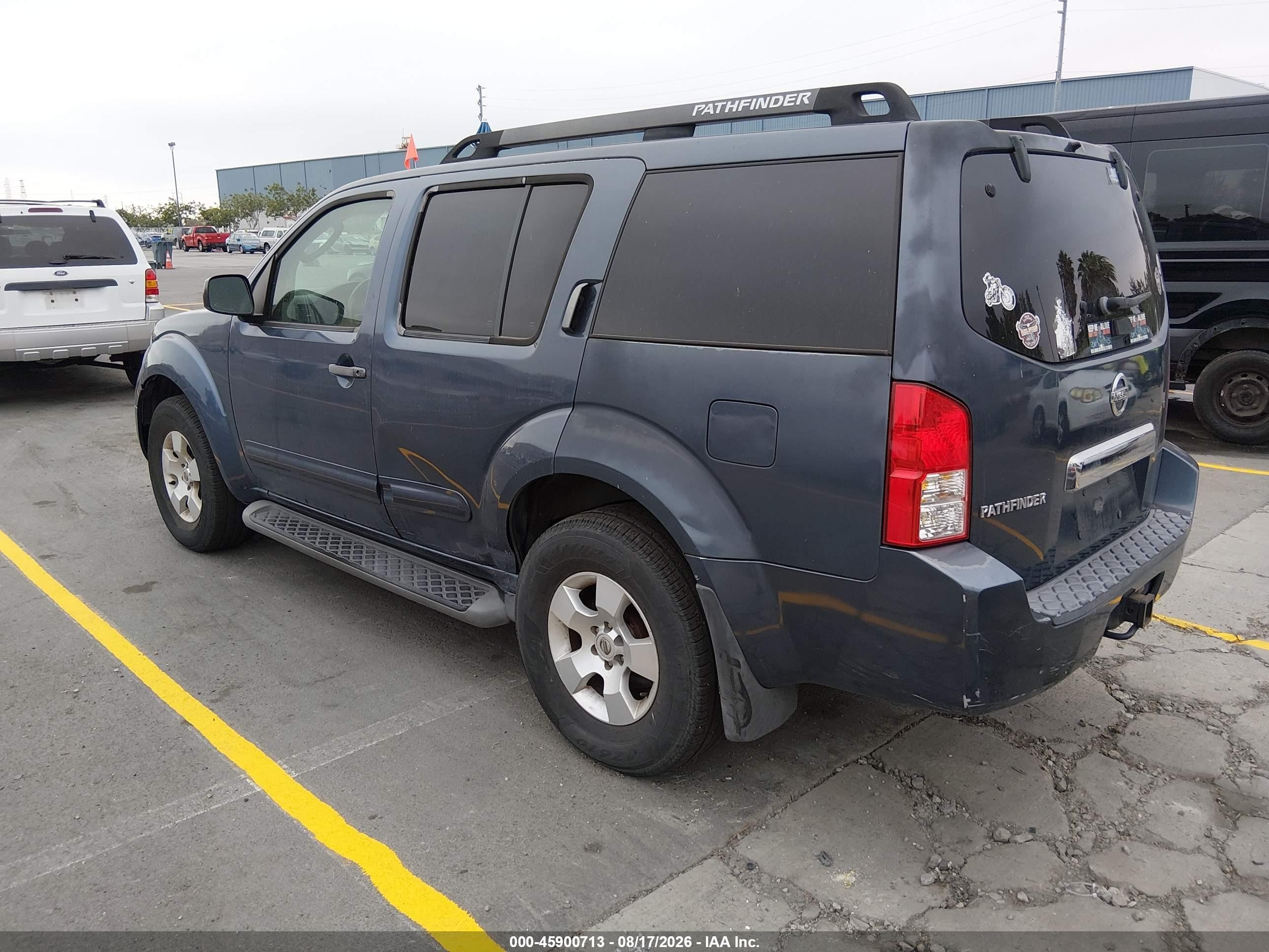 2006 Nissan Pathfinder S Blue vin: 5N1AR18U26C672541