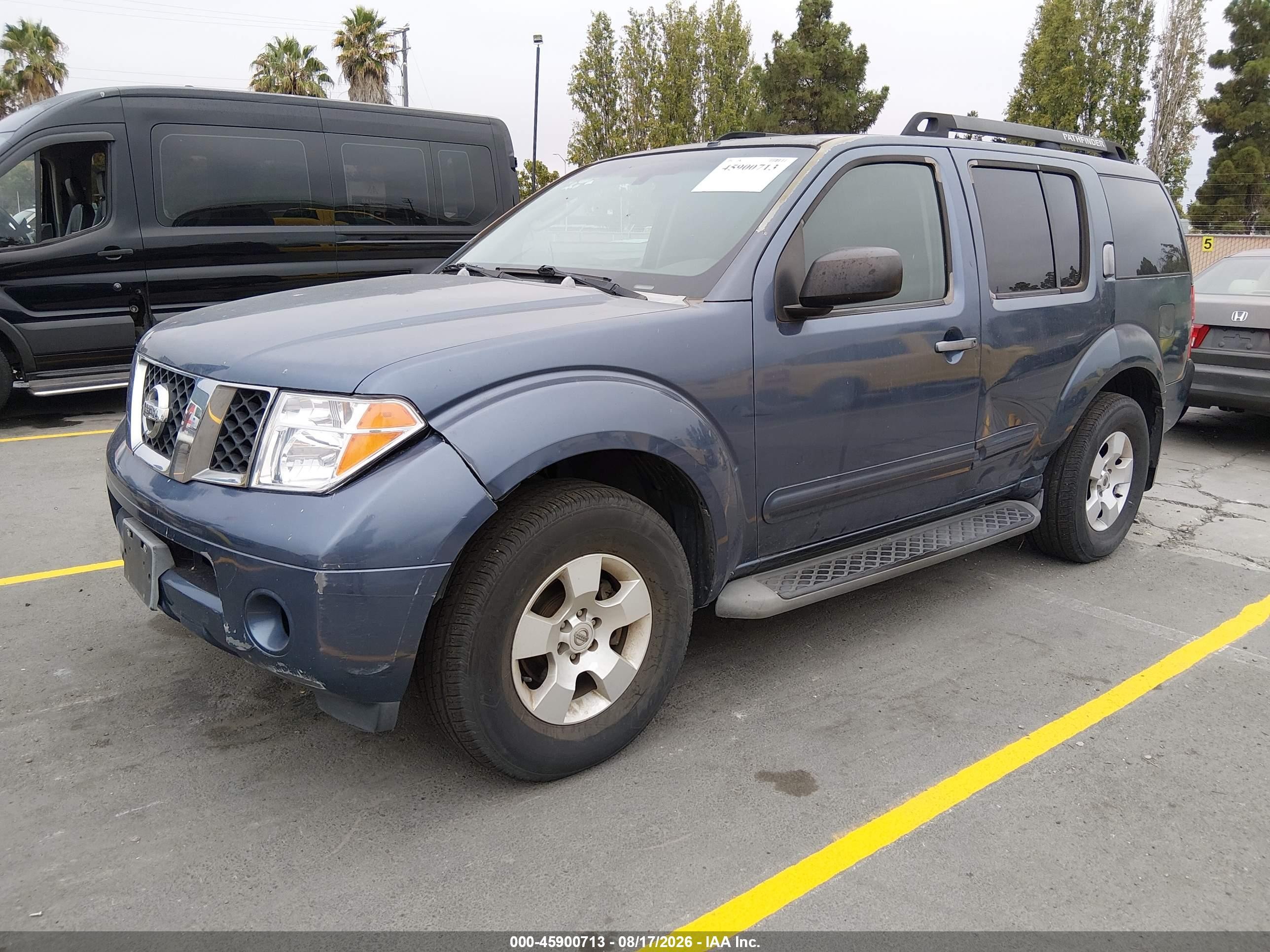 2006 Nissan Pathfinder S Blue vin: 5N1AR18U26C672541
