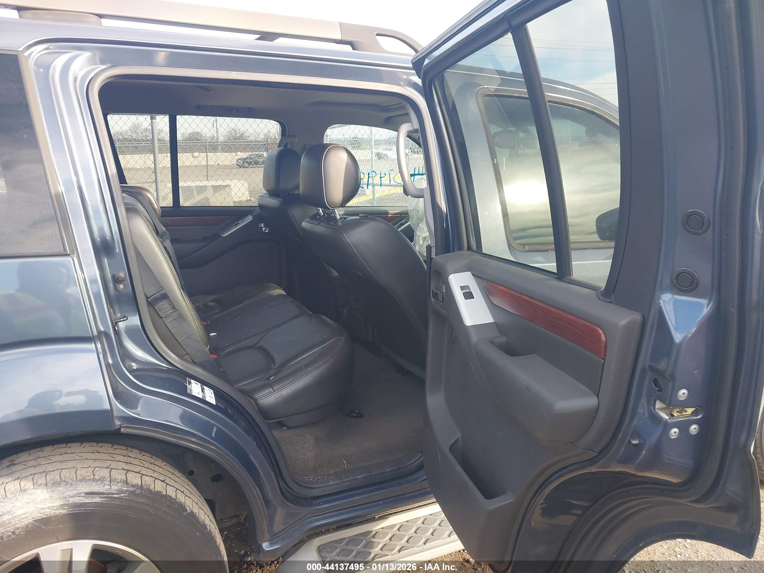 2008 Nissan Pathfinder Le Blue vin: 5N1AR18U28C652129